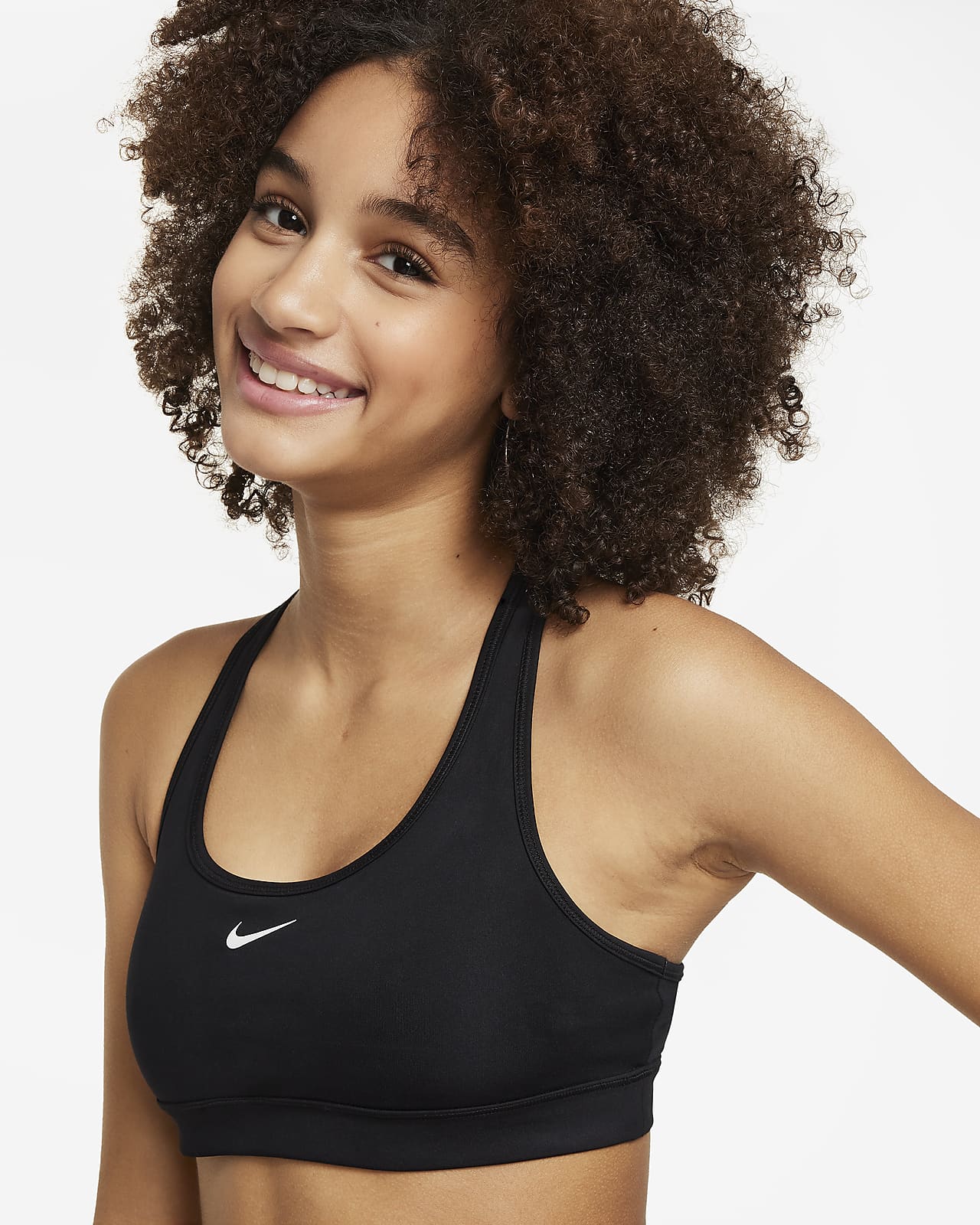 Sport-BH Nike Swoosh för tjejer. Nike SE