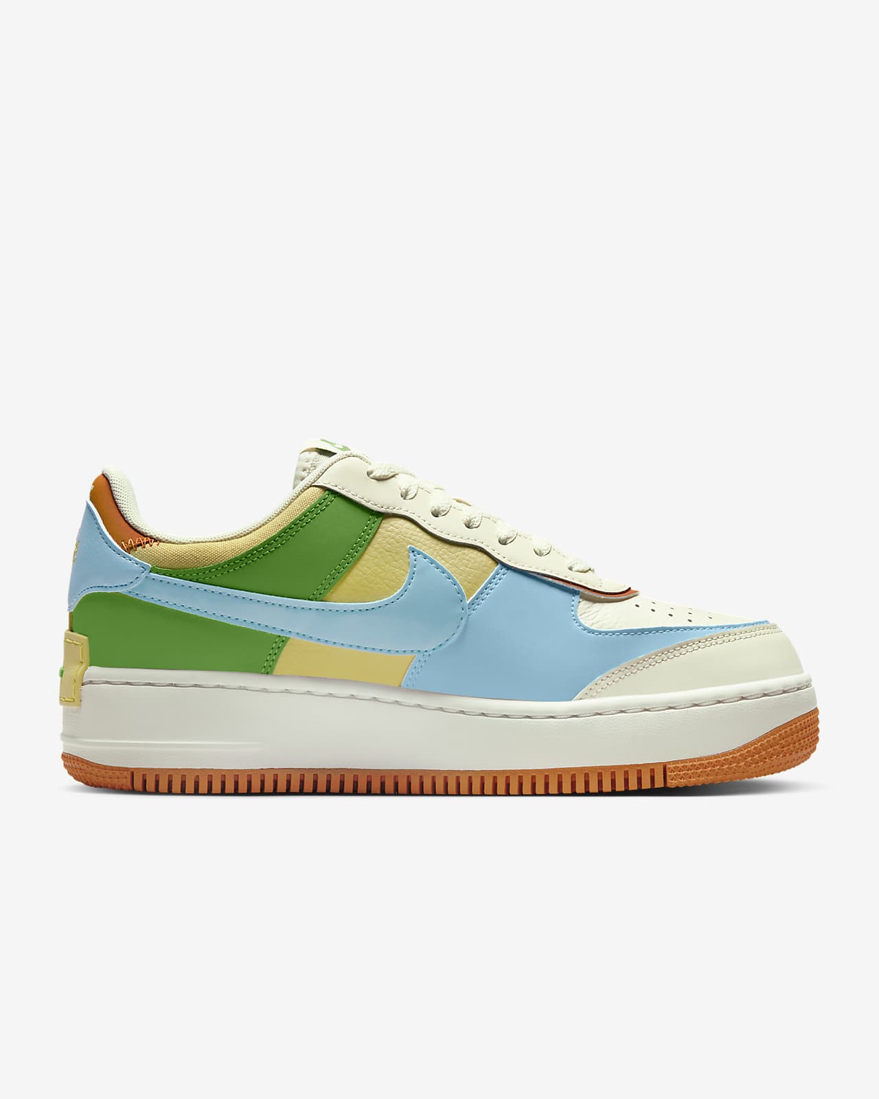 Nike women's air force 1 shadow white/total clearance orange