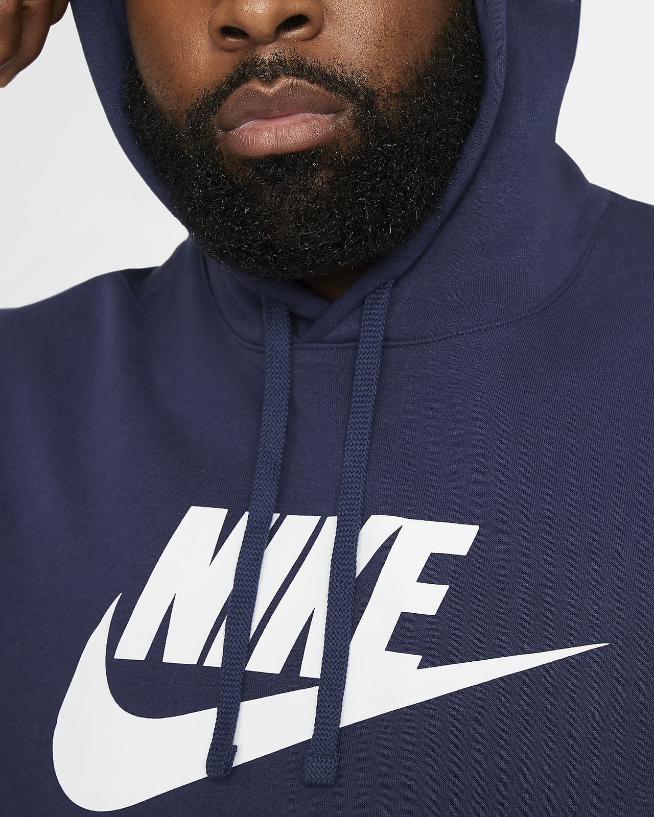 nike men's sportswear club fleece hoodie blue