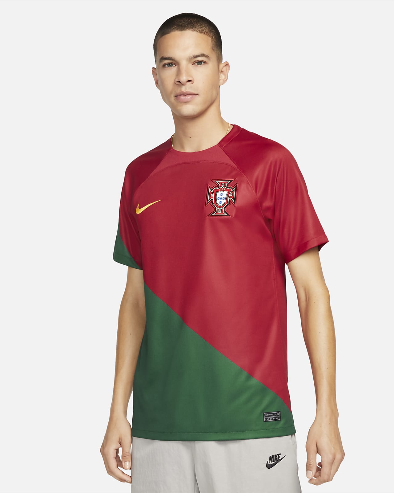 Mutilar pasado jurado Portugal 2022/23 Stadium Home Men's Nike Dri-FIT Soccer Jersey. Nike JP