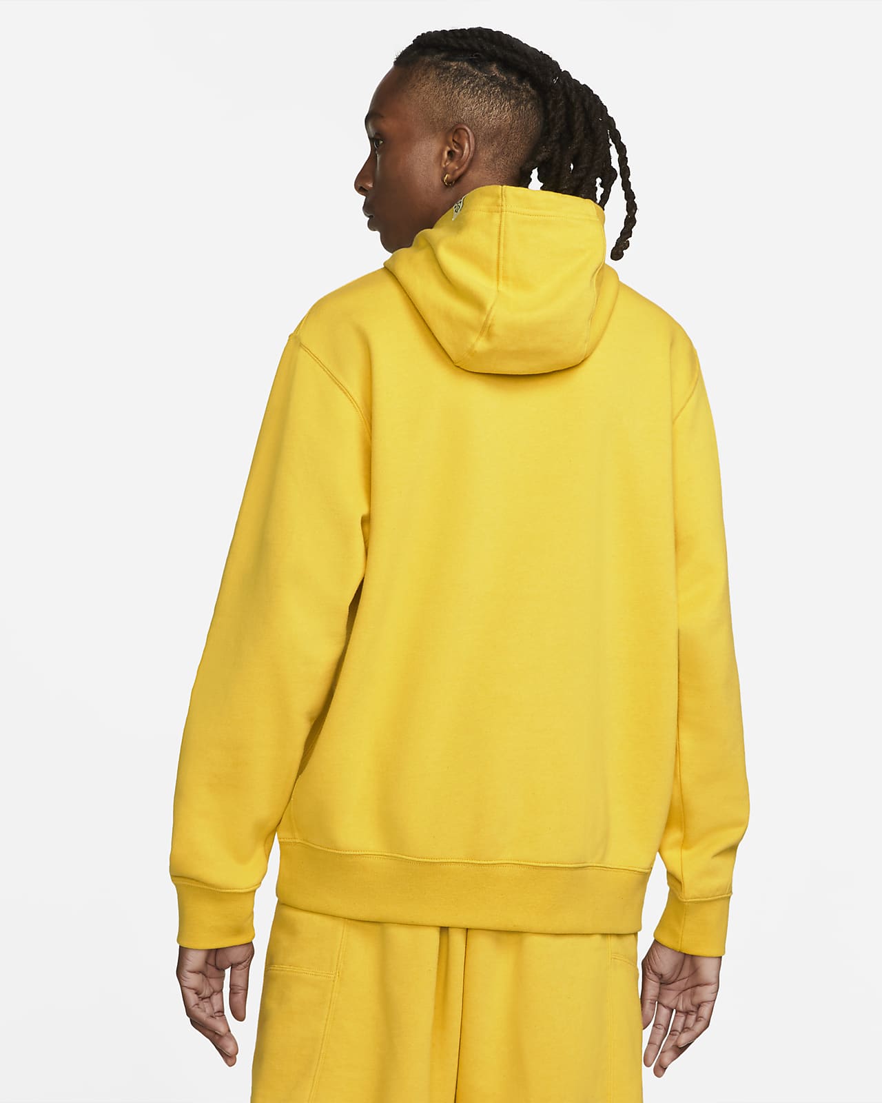 mens yellow hoodie nike