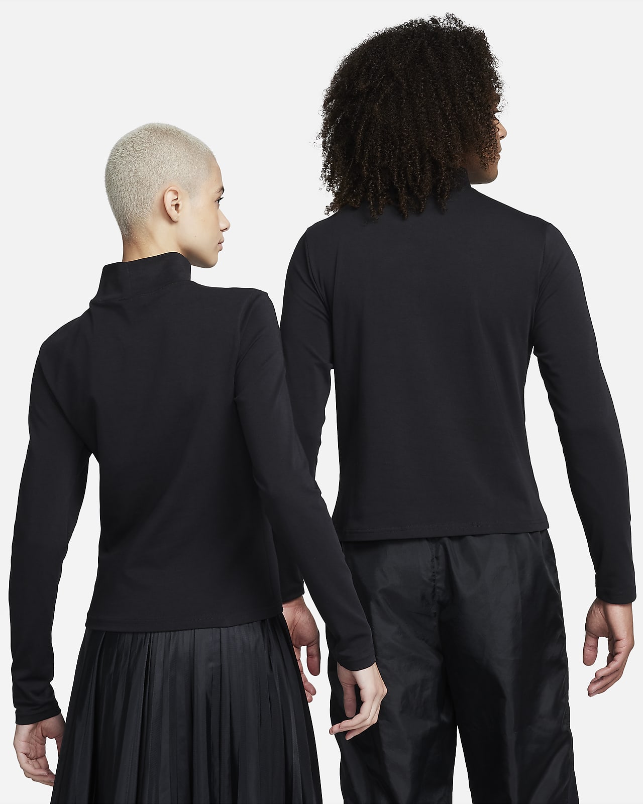 Nike Sportswear Collection Essentials Women\'s Long-Sleeve Mock Top.