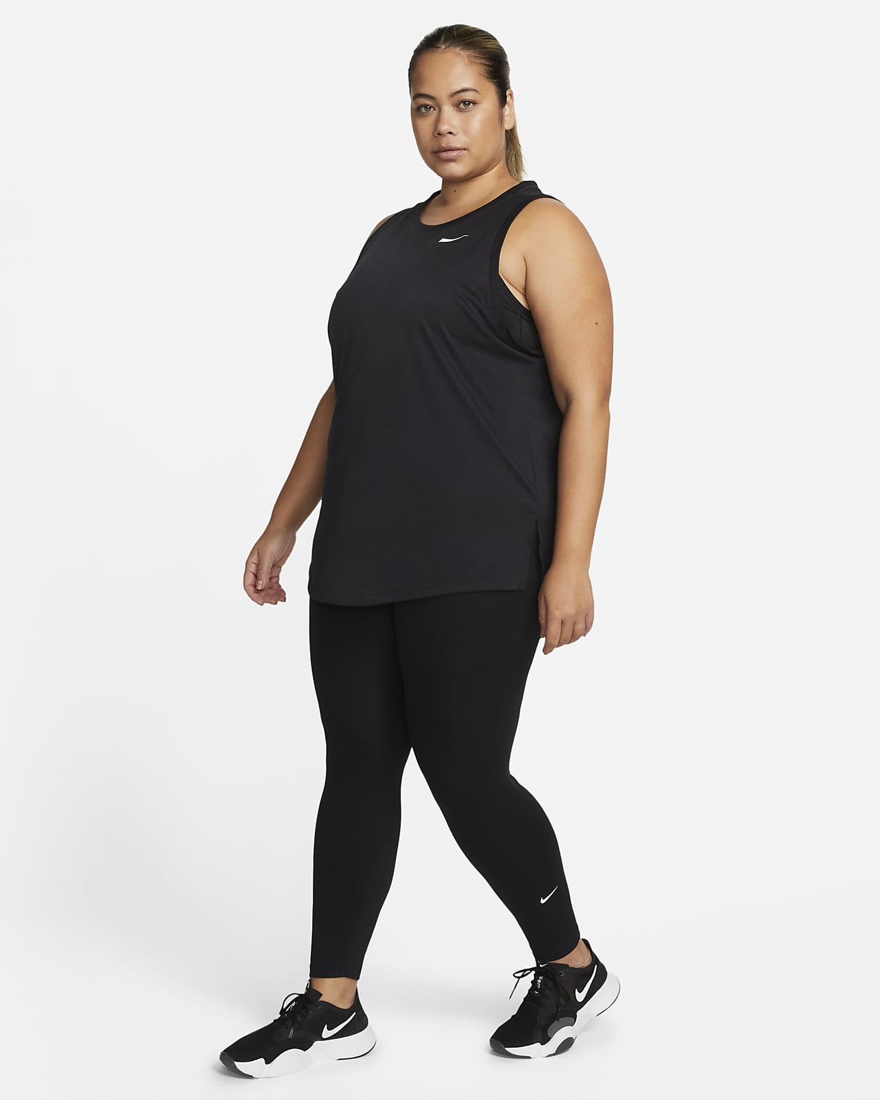 Nike One Womens High Rise Leggings Plus Size Nike Dk