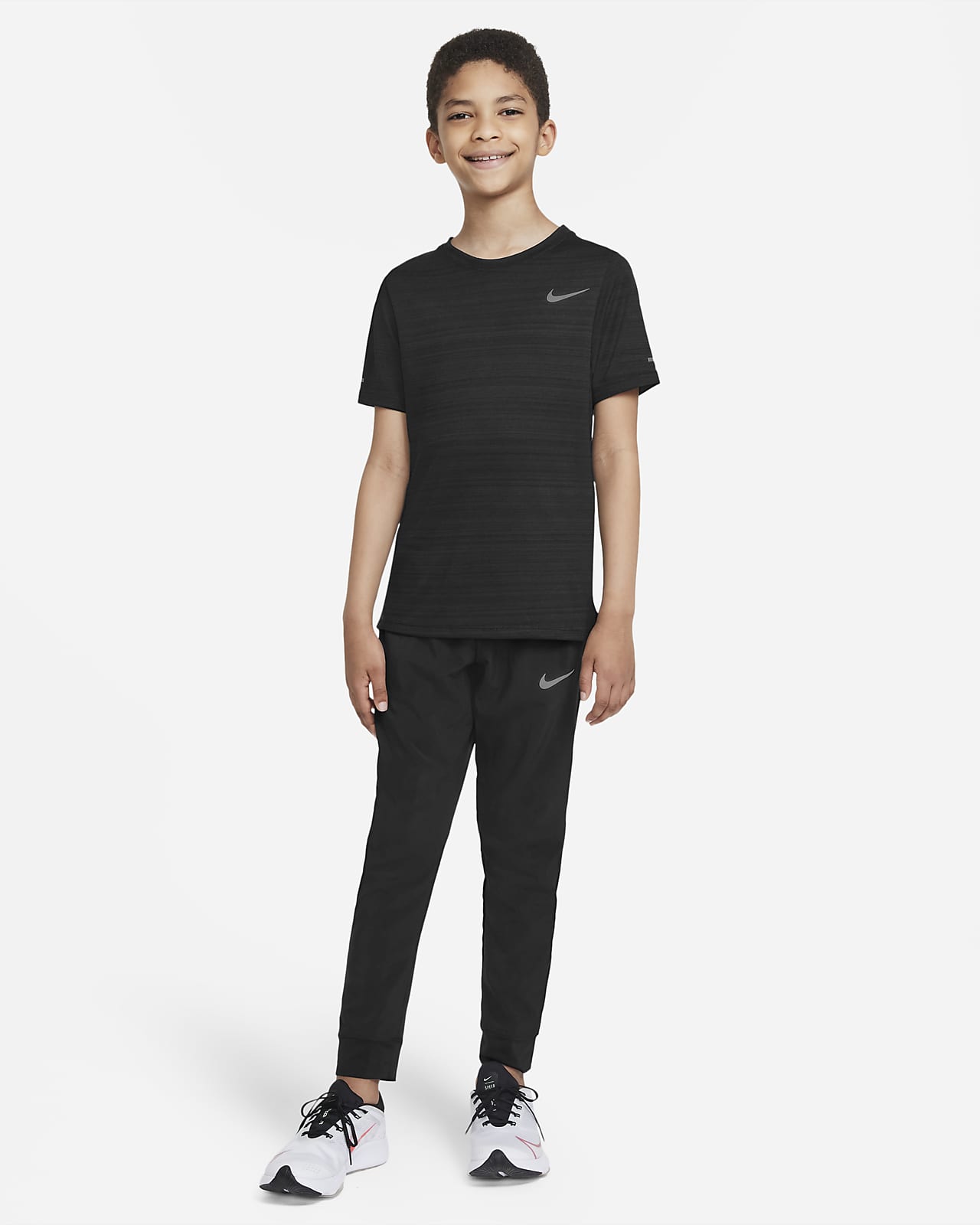 Nike Dri-Fit Boys Kids Jogging Athletic Sweatpants Basketball Pants S Black  New | eBay