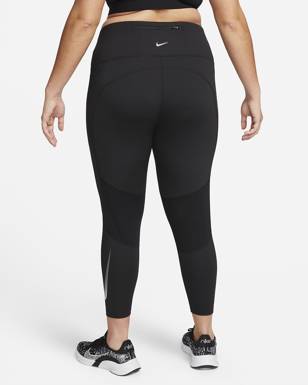 Nike Fast Women's Mid-Rise 7/8 Running Leggings with (Plus Size). Nike