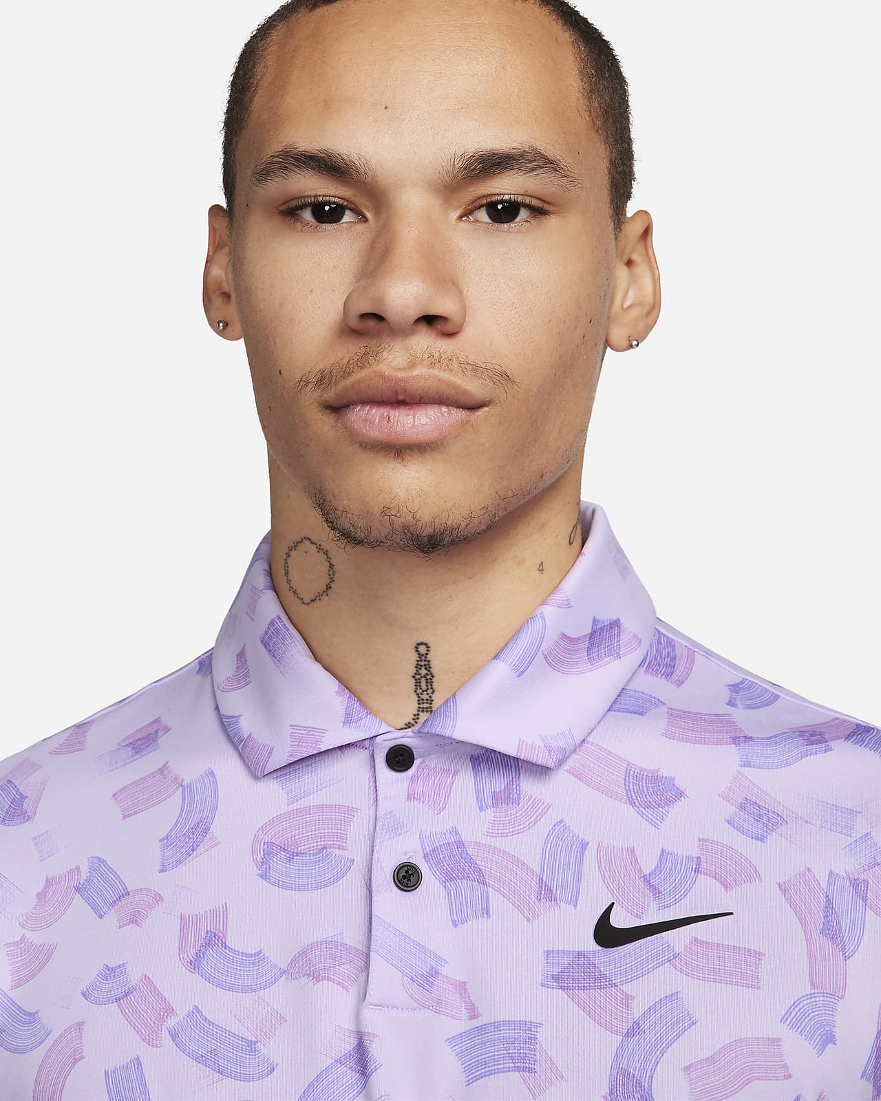 Lilac nike cheap golf shirt