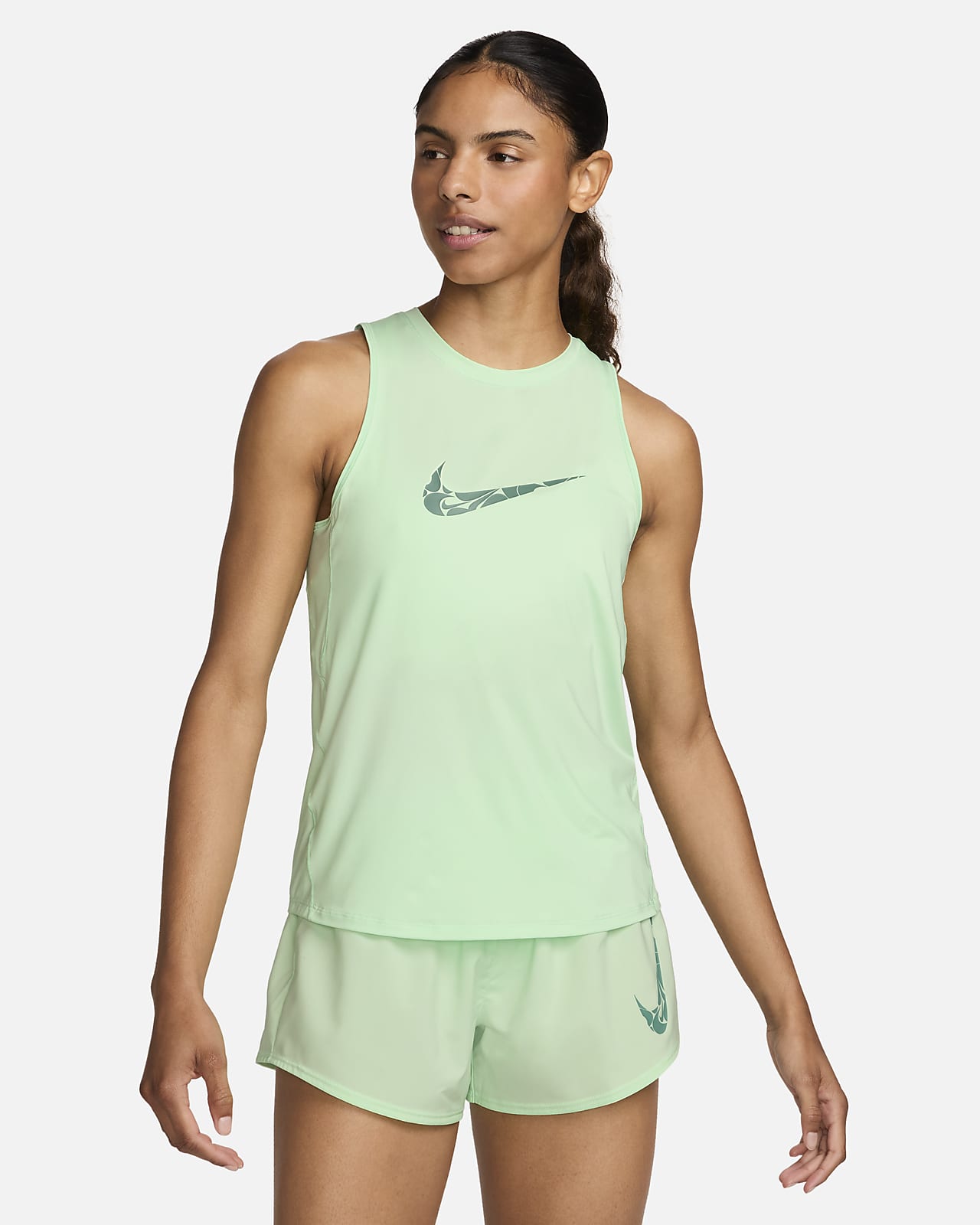 Camisola de running sem mangas com grafismo Nike One para mulher