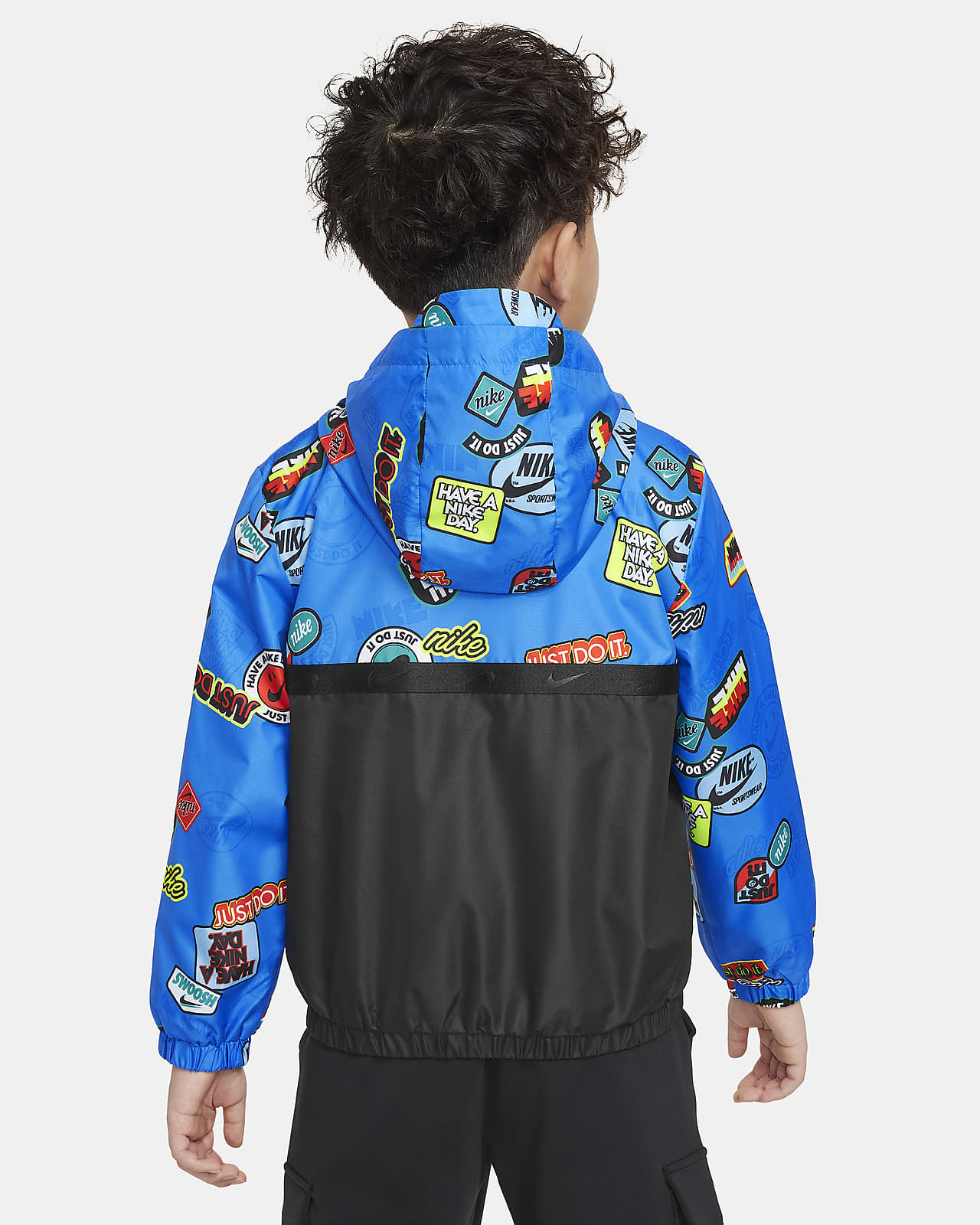 Nike Half-Zip Print Blocked Anorak Little Kids' Jacket