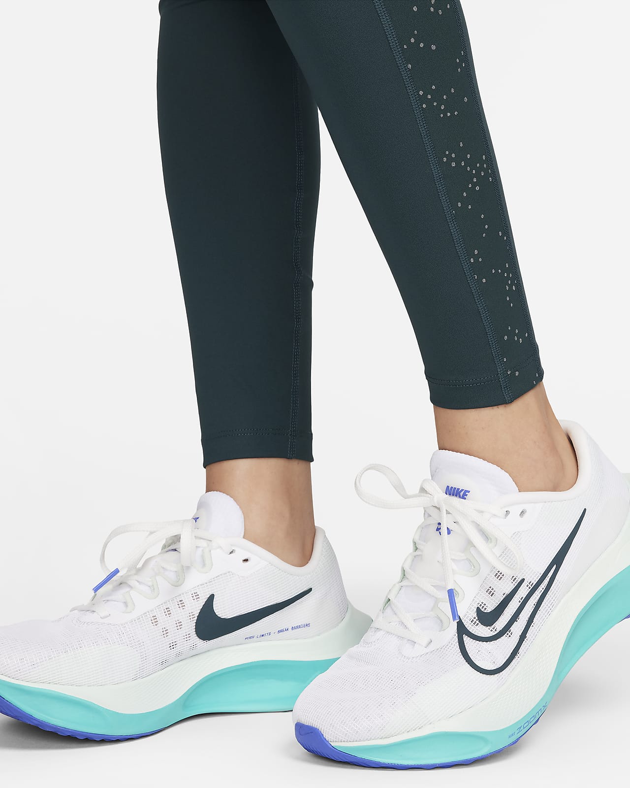 Nike Women's Power Essential Printed Cropped Running Leggings 831661-010  Size XS