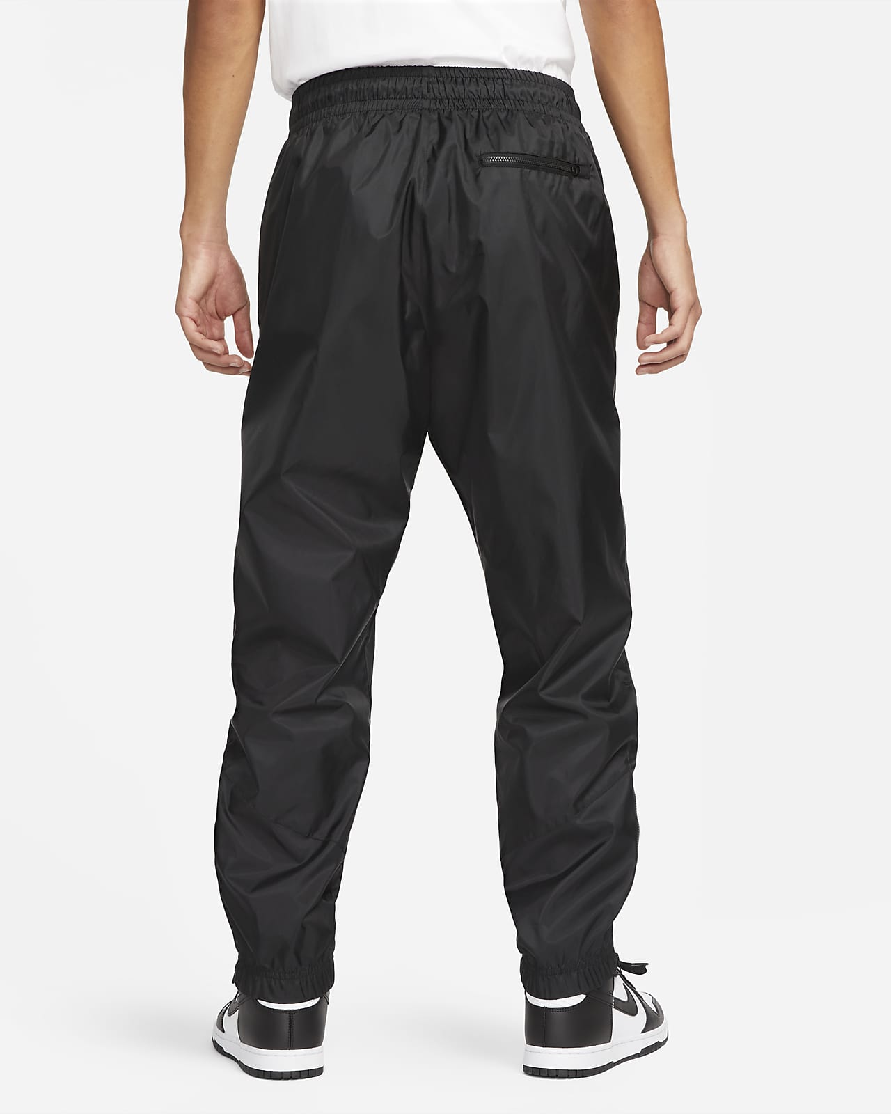 Color Block Woven Track Pant, Performance Black, Pants & Tights
