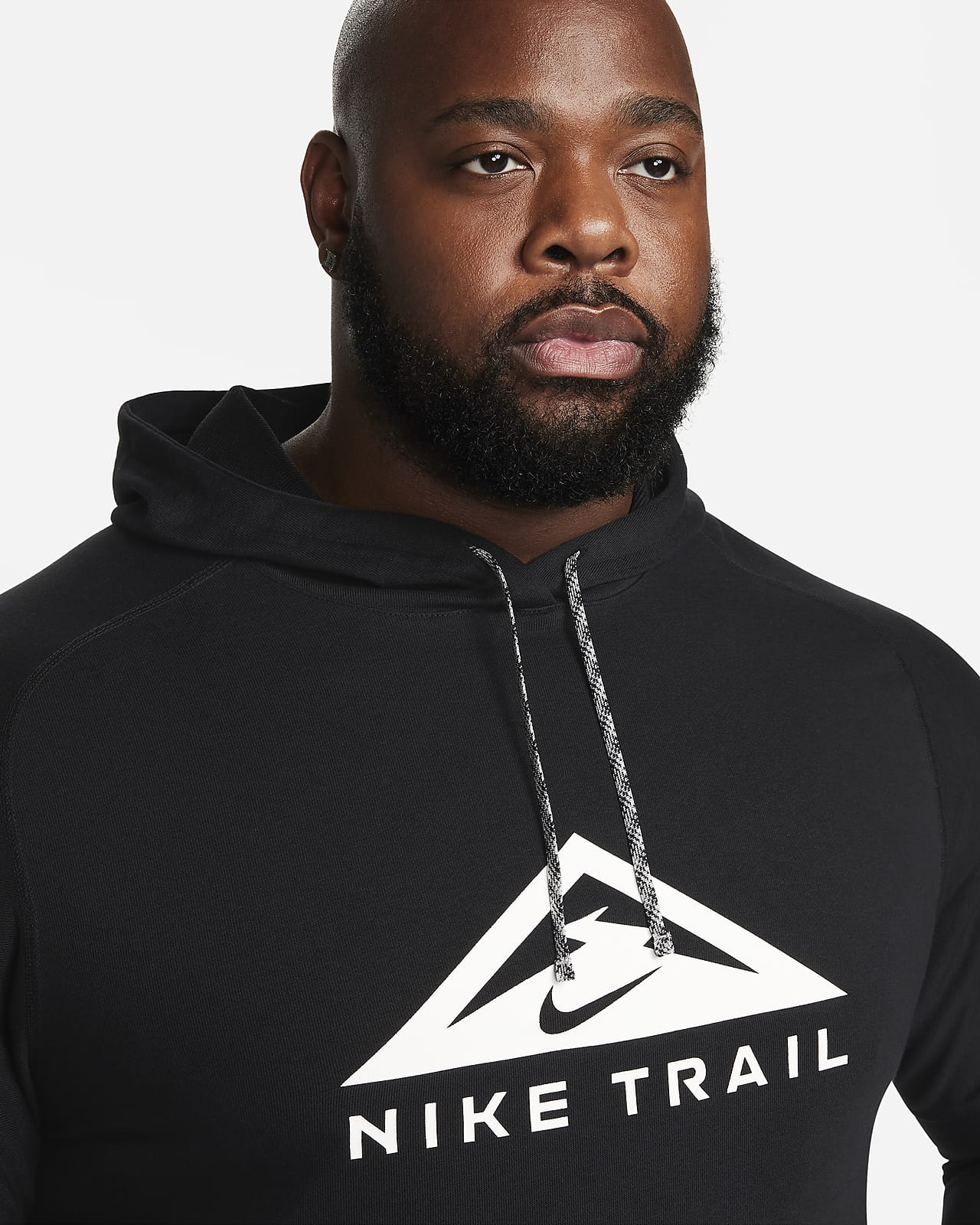 Nike Dri-FIT Off Sudadera de Trail Running Hombre - Black/White