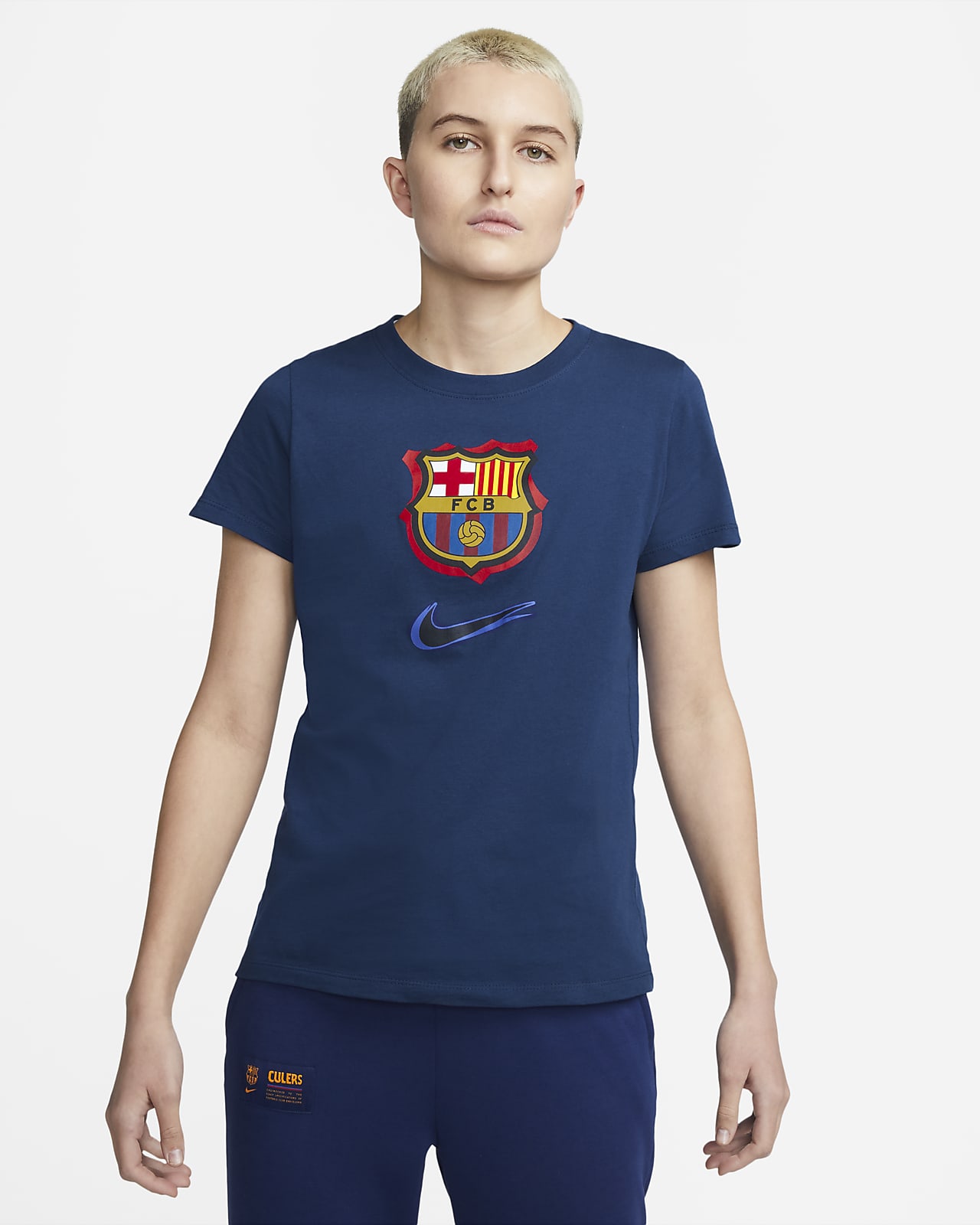 andere Sneeuwstorm kip FC Barcelona T-shirt voor dames. Nike BE