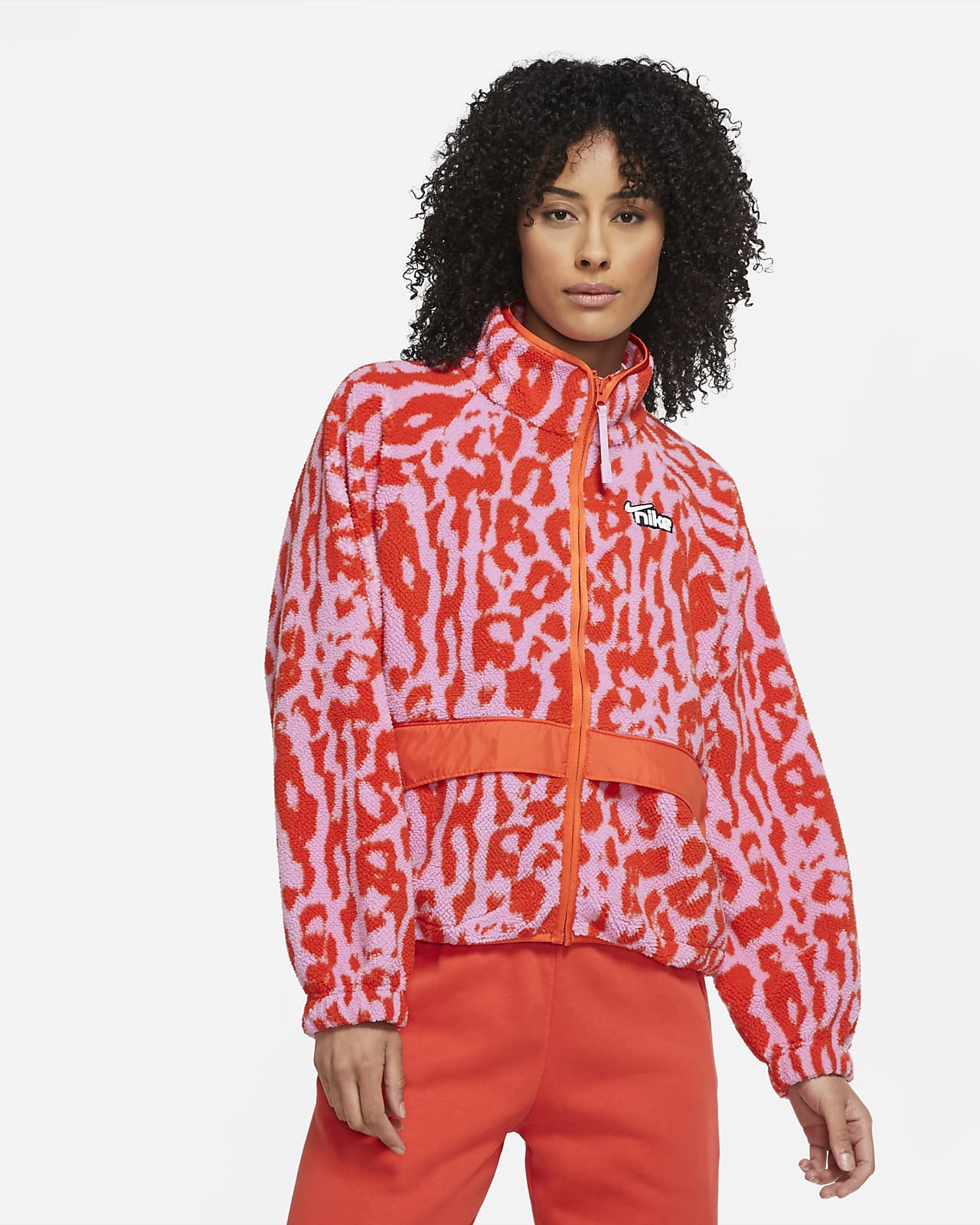 pink and orange nike jacket