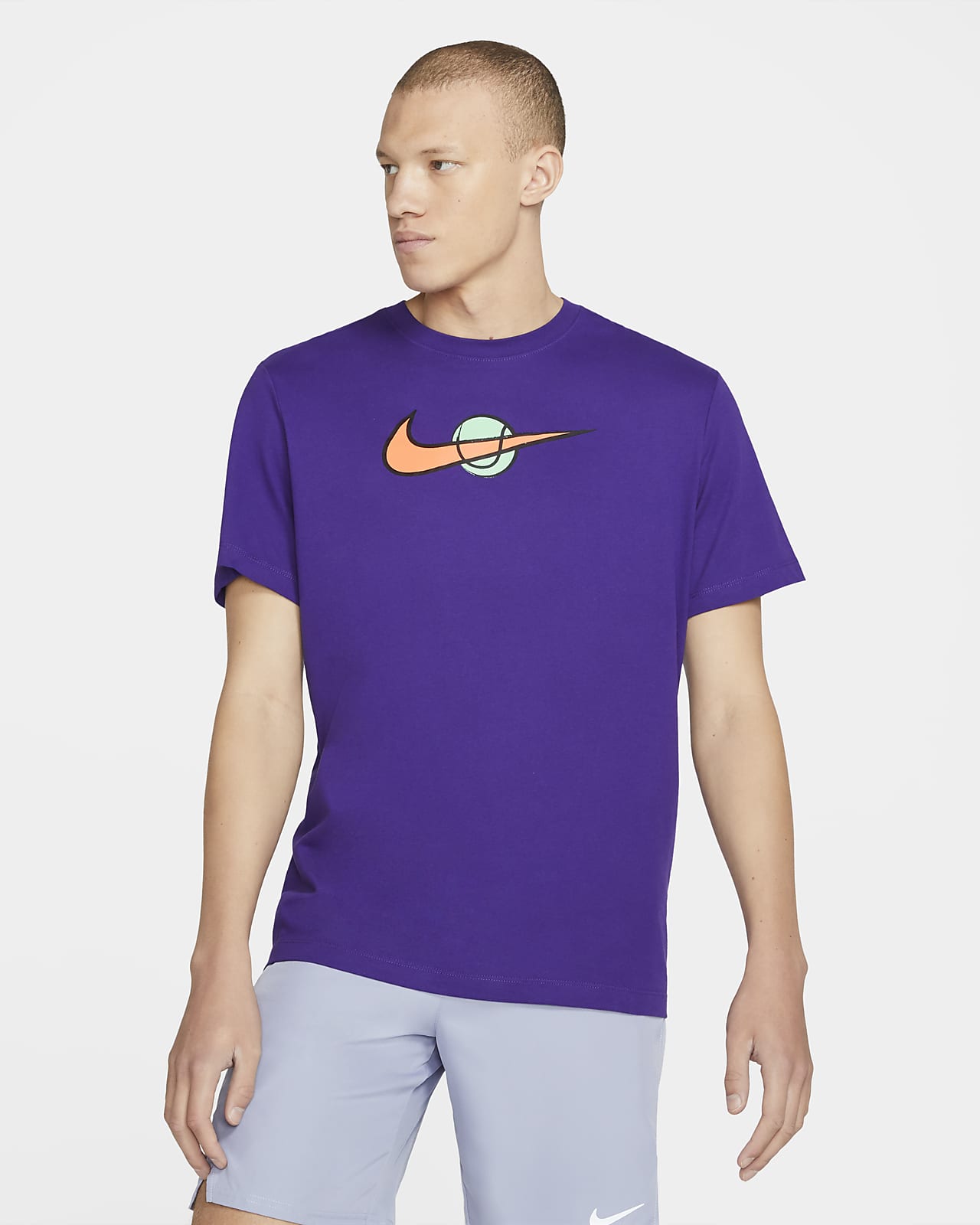nike court purple shirt