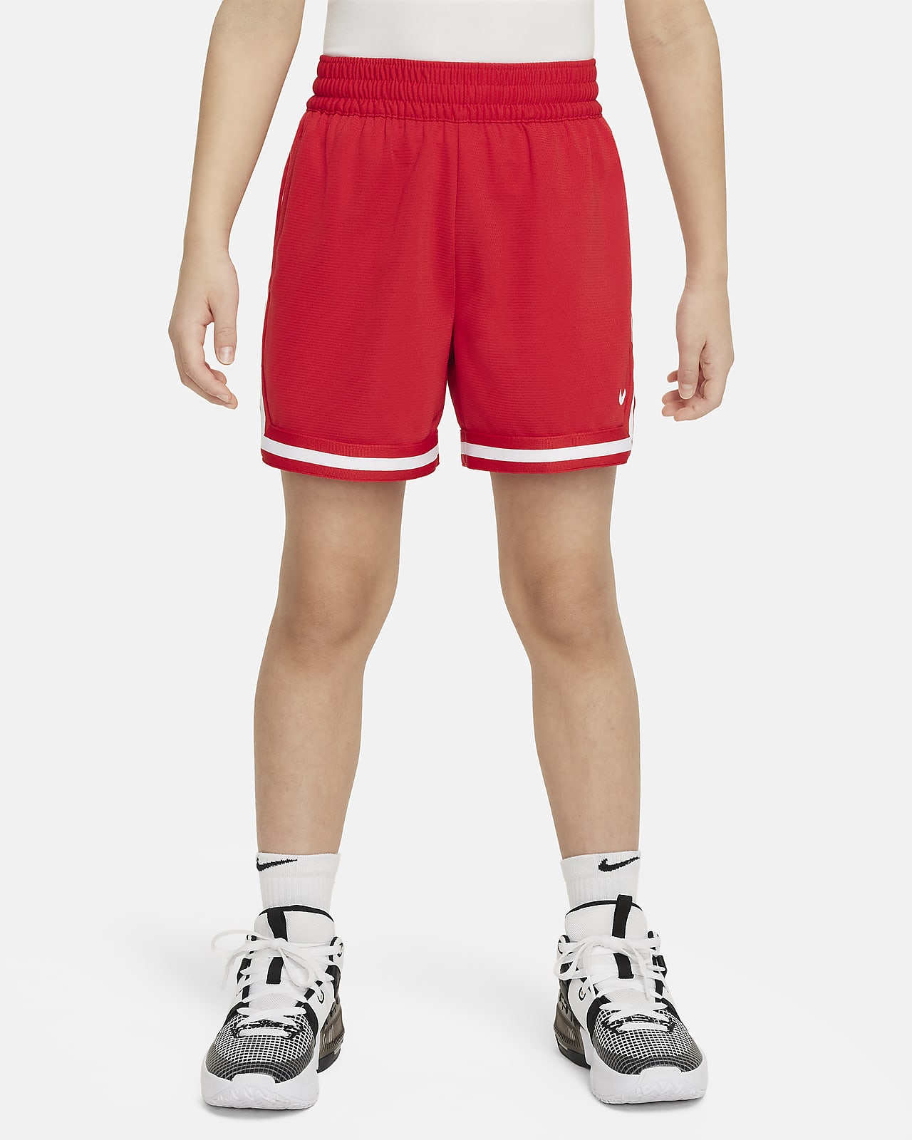 Shorts de básquetbol de 13 cm para niños talla grande Nike DNA