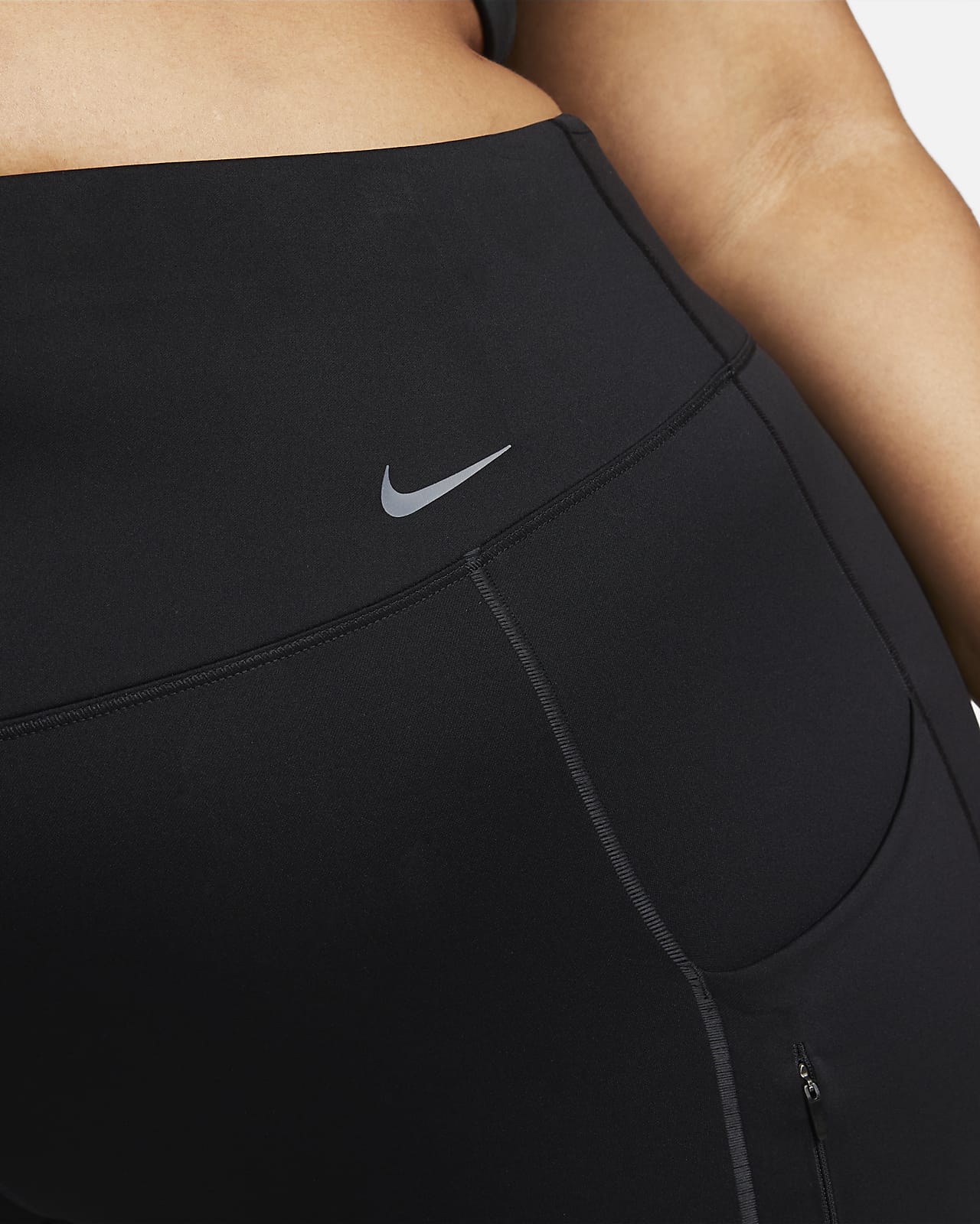 Nike Go Firm-Support High-Waisted Cropped Leggings with Pockets ( Plus