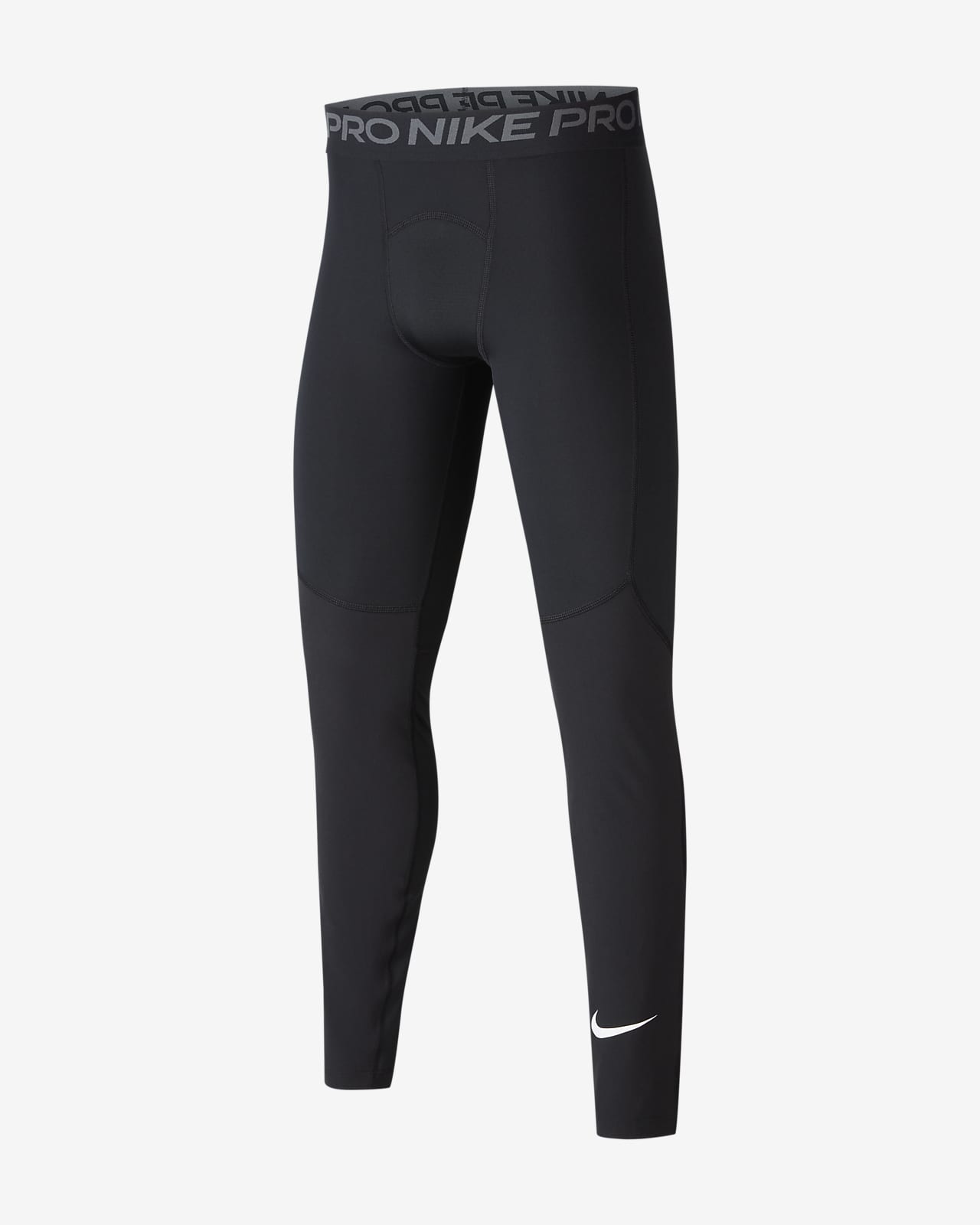 nike pro grey and black leggings