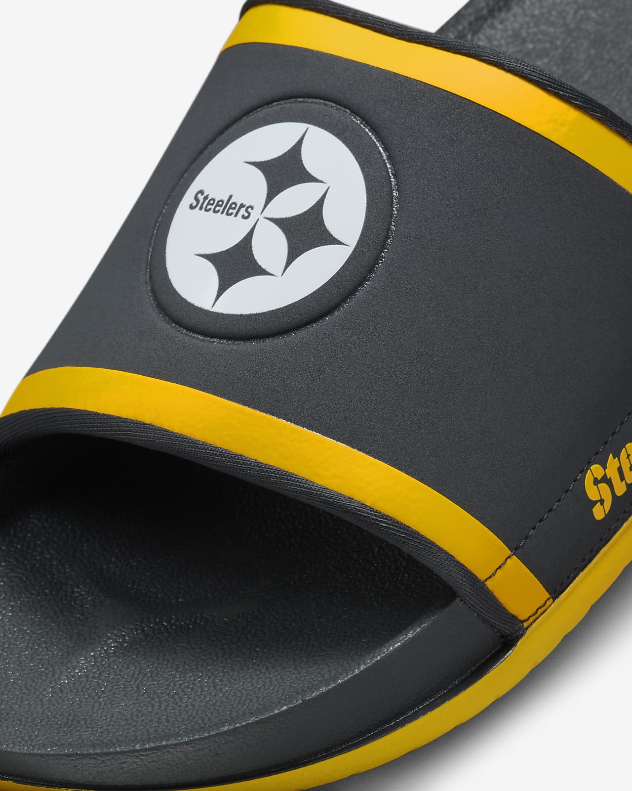 Nike Pittsburgh Steelers Off-Court Wordmark Slide Sandals