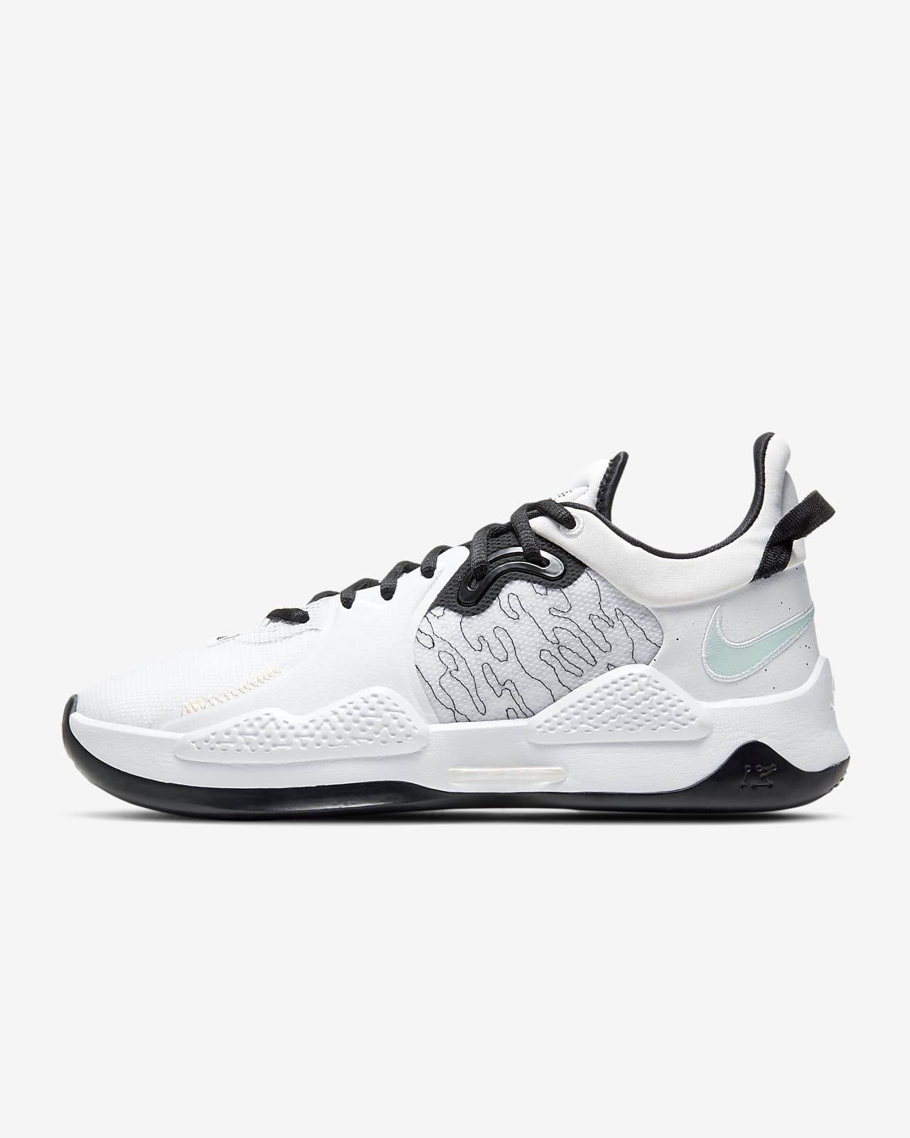 Nike PG 5 ‘White / Glacier Blue’ .97 Free Shipping
