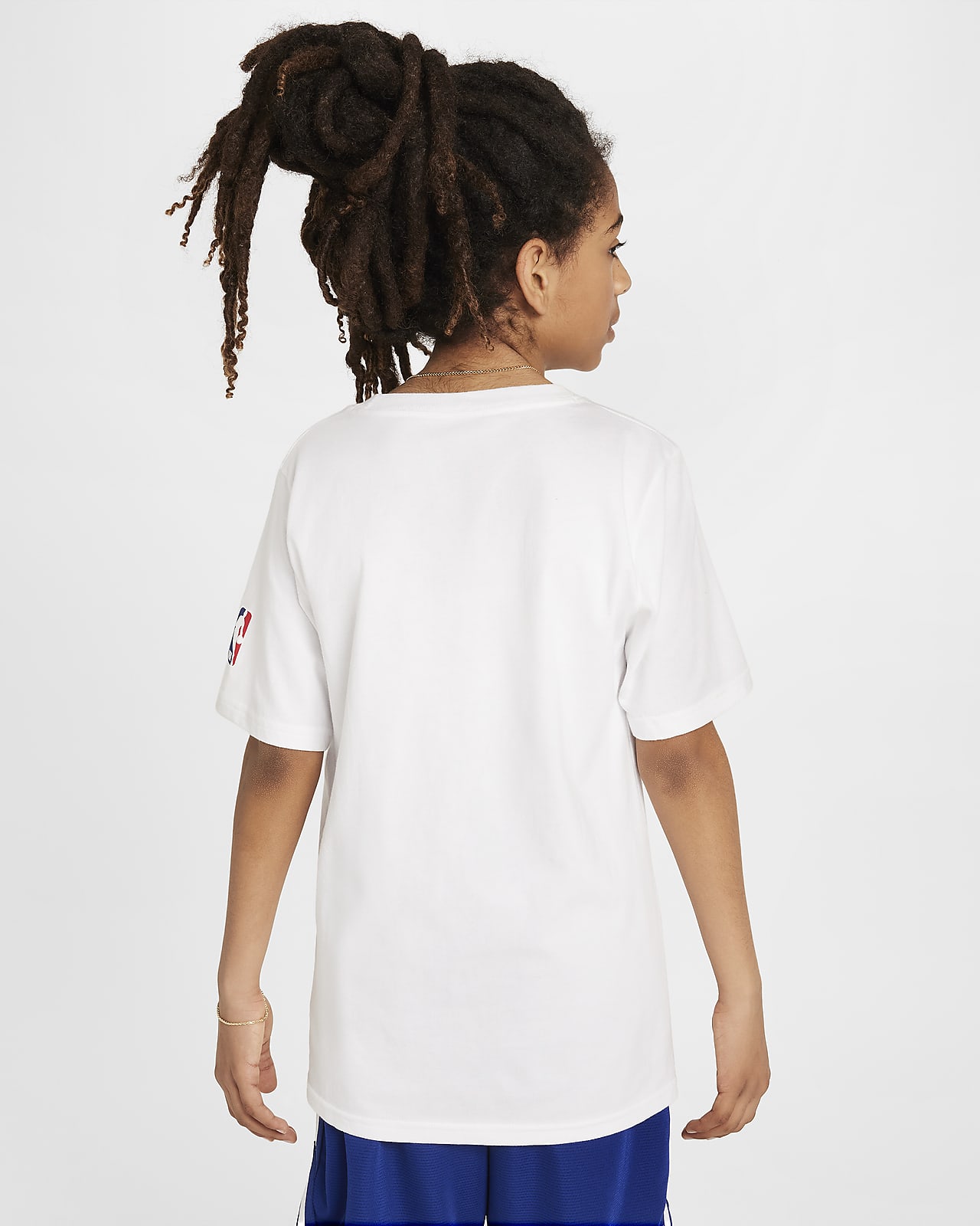 Brooklyn Nets City Edition Older Kids' Nike NBA Logo T-Shirt. Nike LU