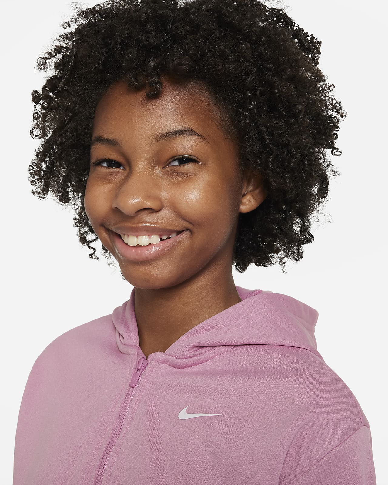 Nike Therma-FIT Older Kids' (Girls') Full-Zip Hoodie. Nike SK
