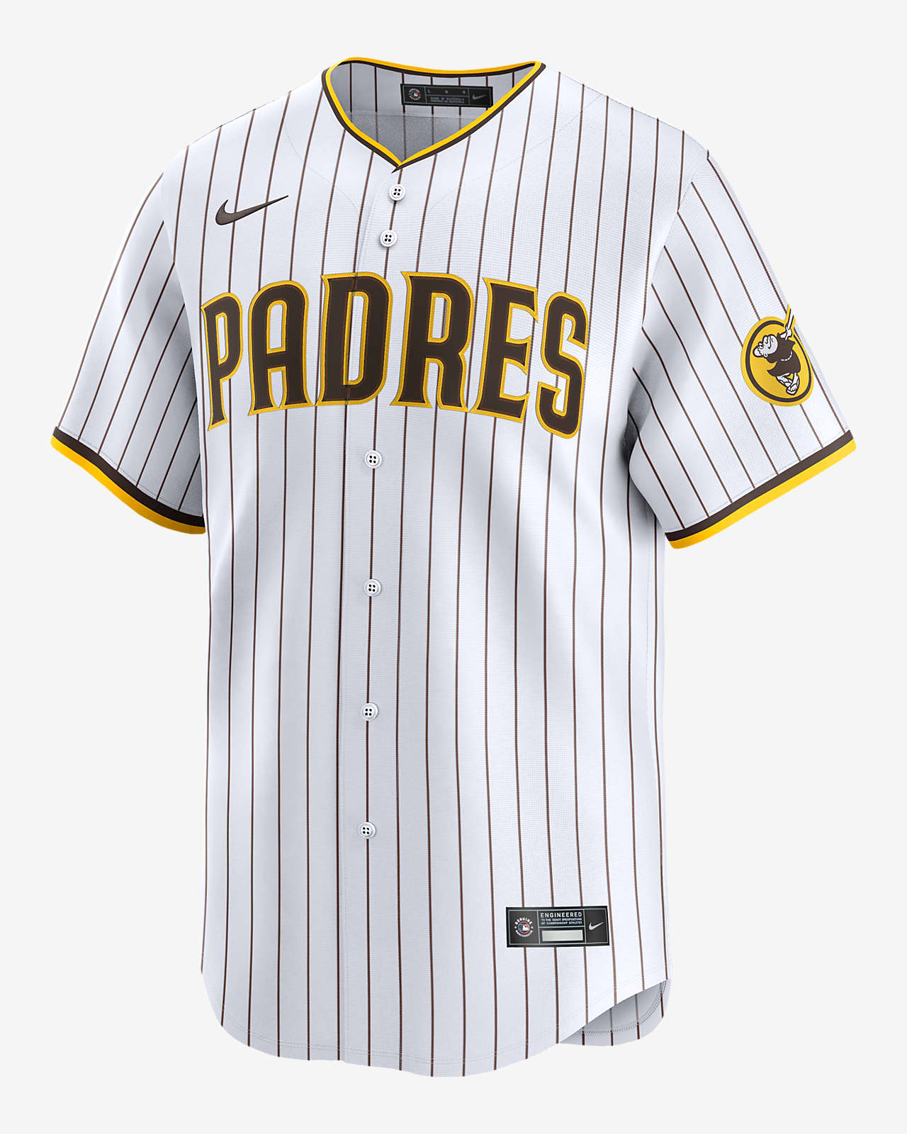 White Brown Authentic Manny Machado San Diego Padres Home Jersey