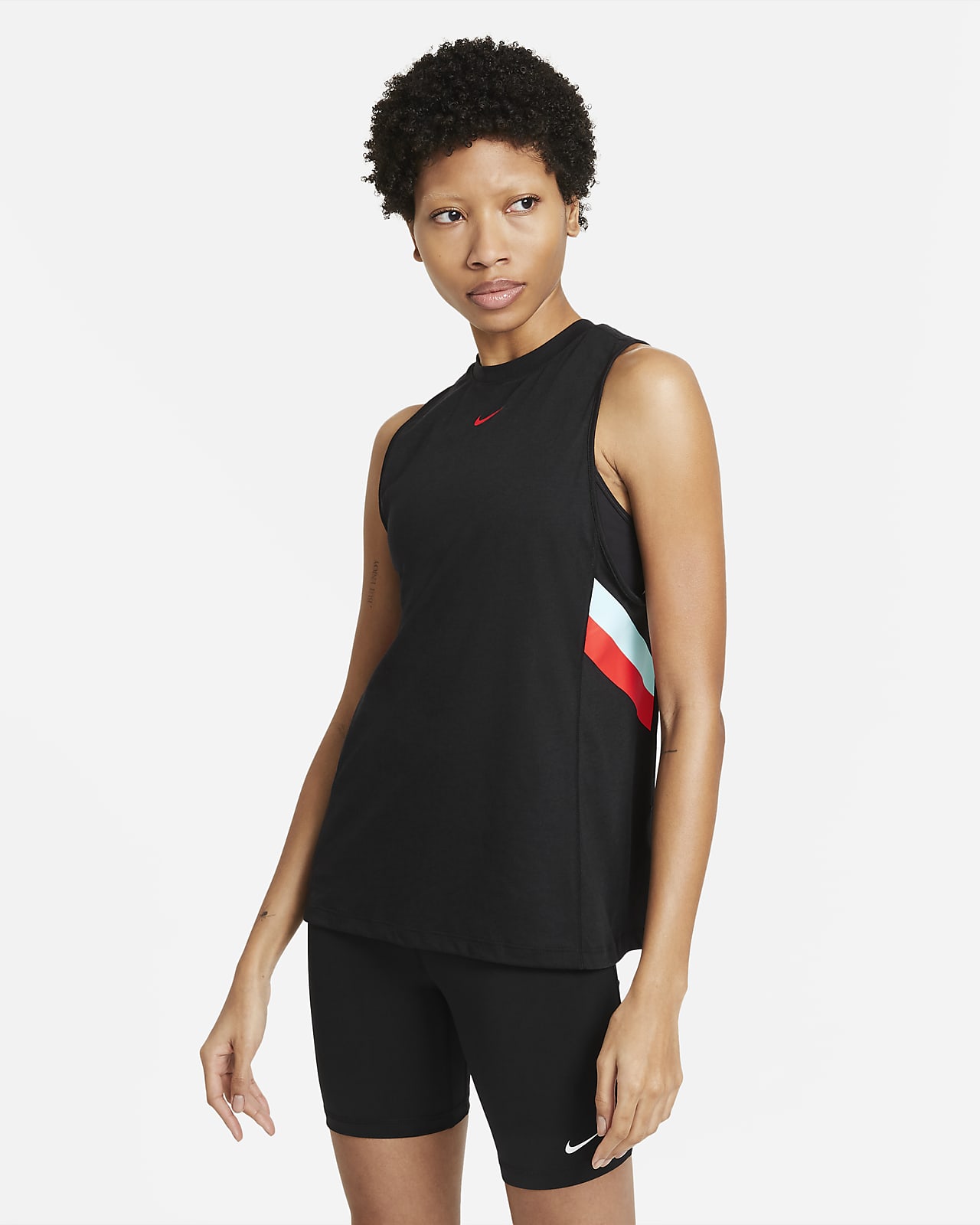 Nike Dri Fit Women S Colour Block Stripe Training Tank Nike Lu