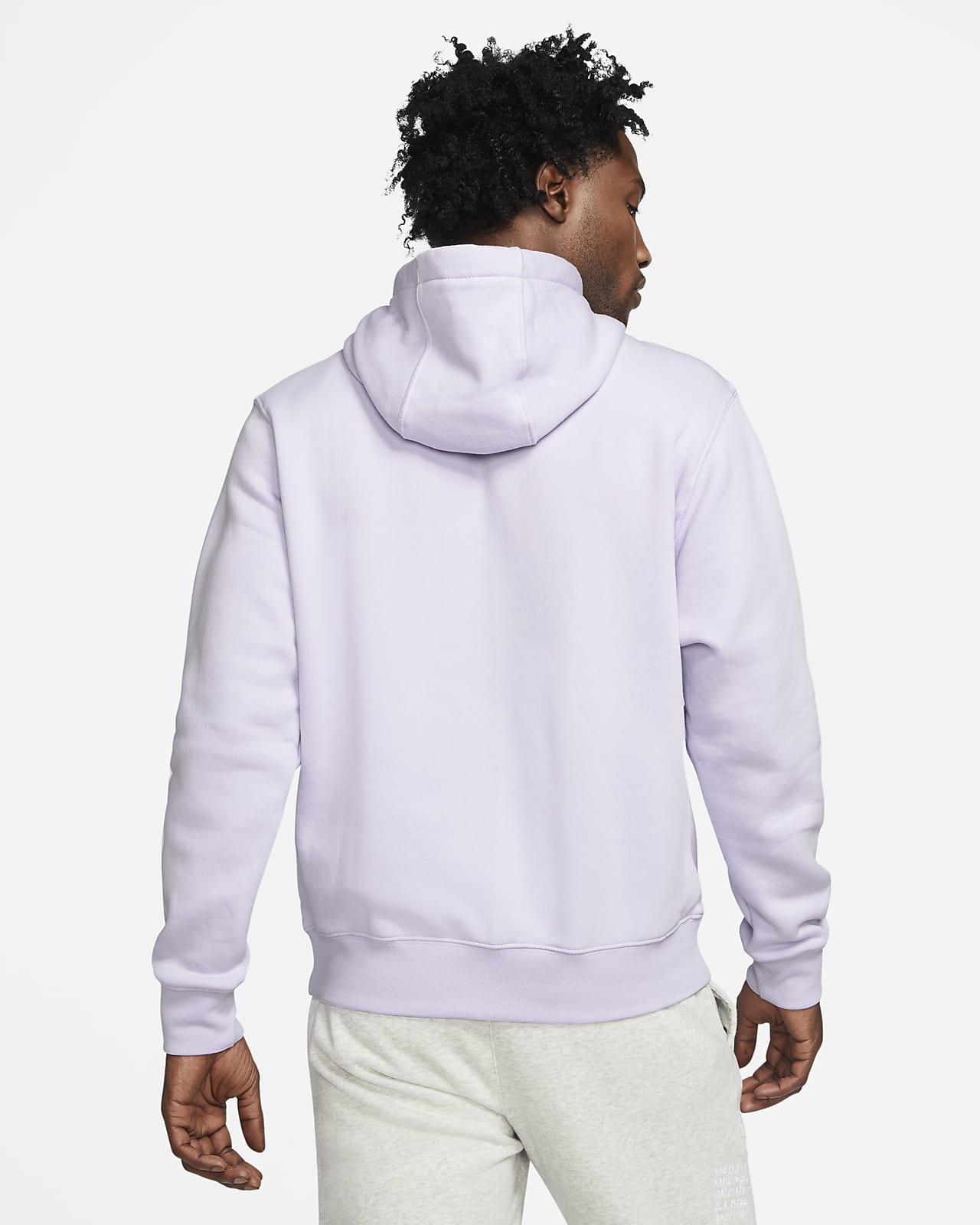 nike men's sportswear club fleece hoodie purple