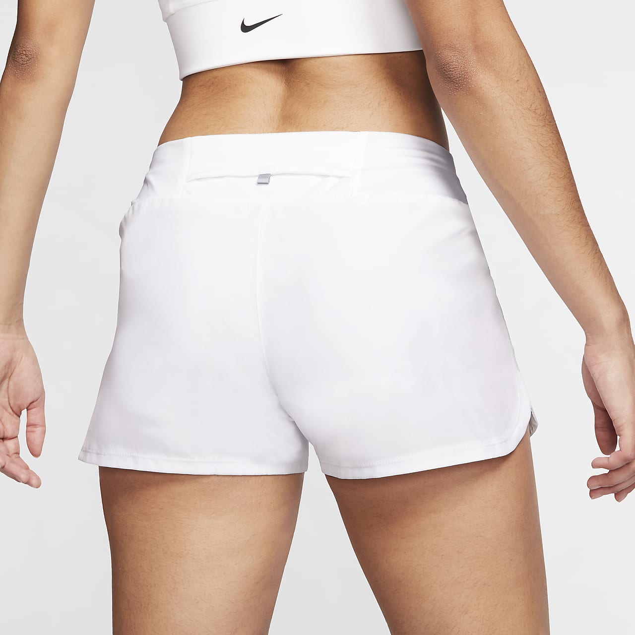 white nike running shorts womens