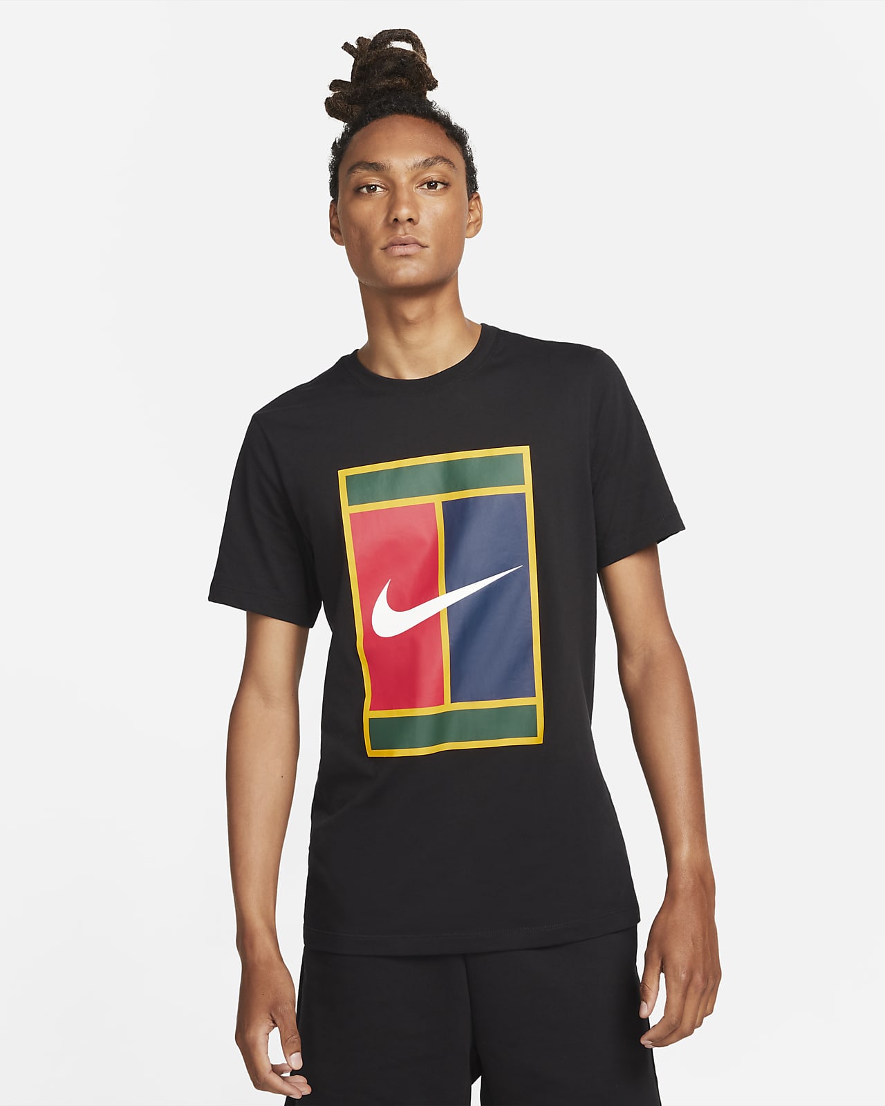 NikeCourt-tennis-T-shirt med logo til mænd. DK