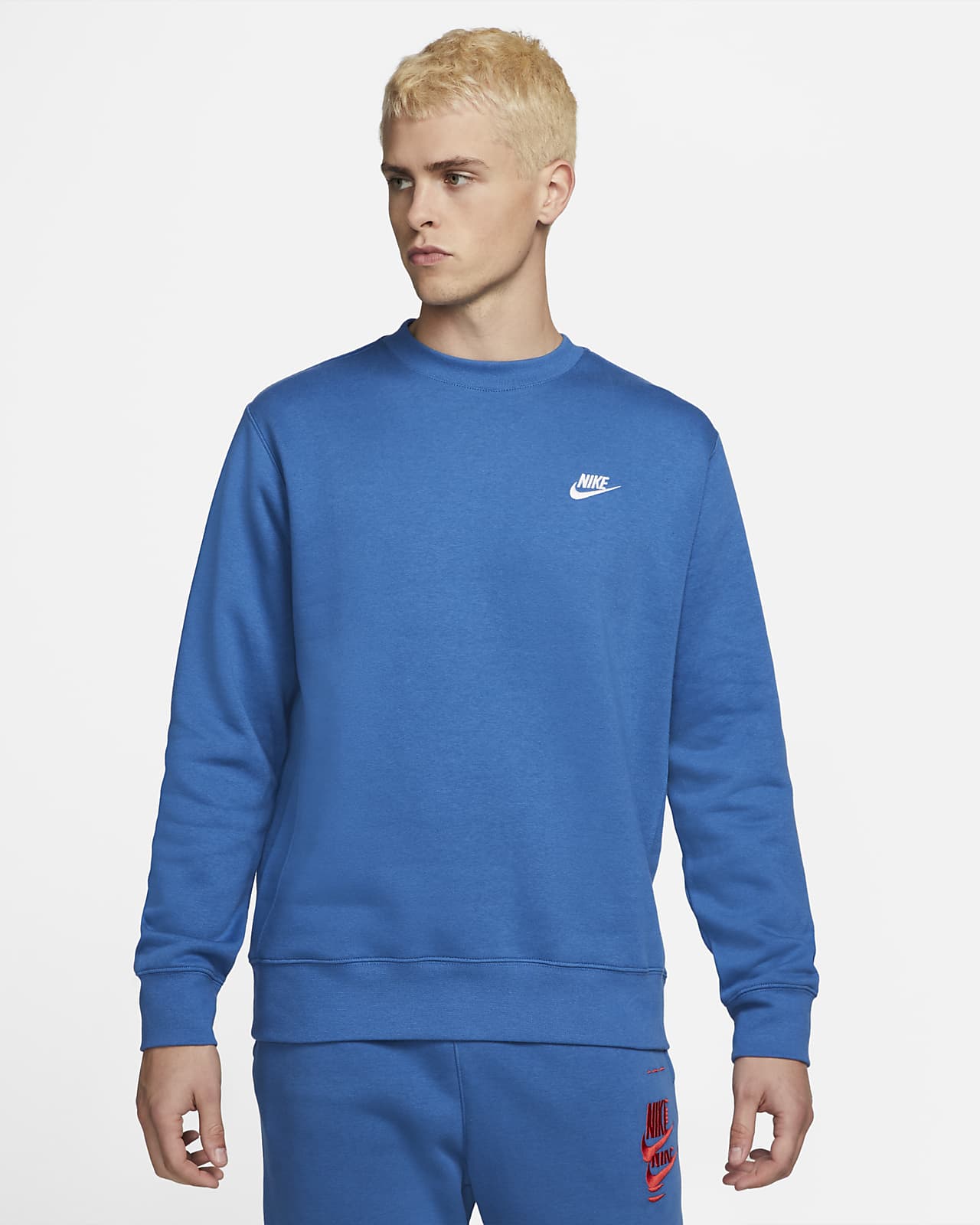 nike sportswear club fleece bleu