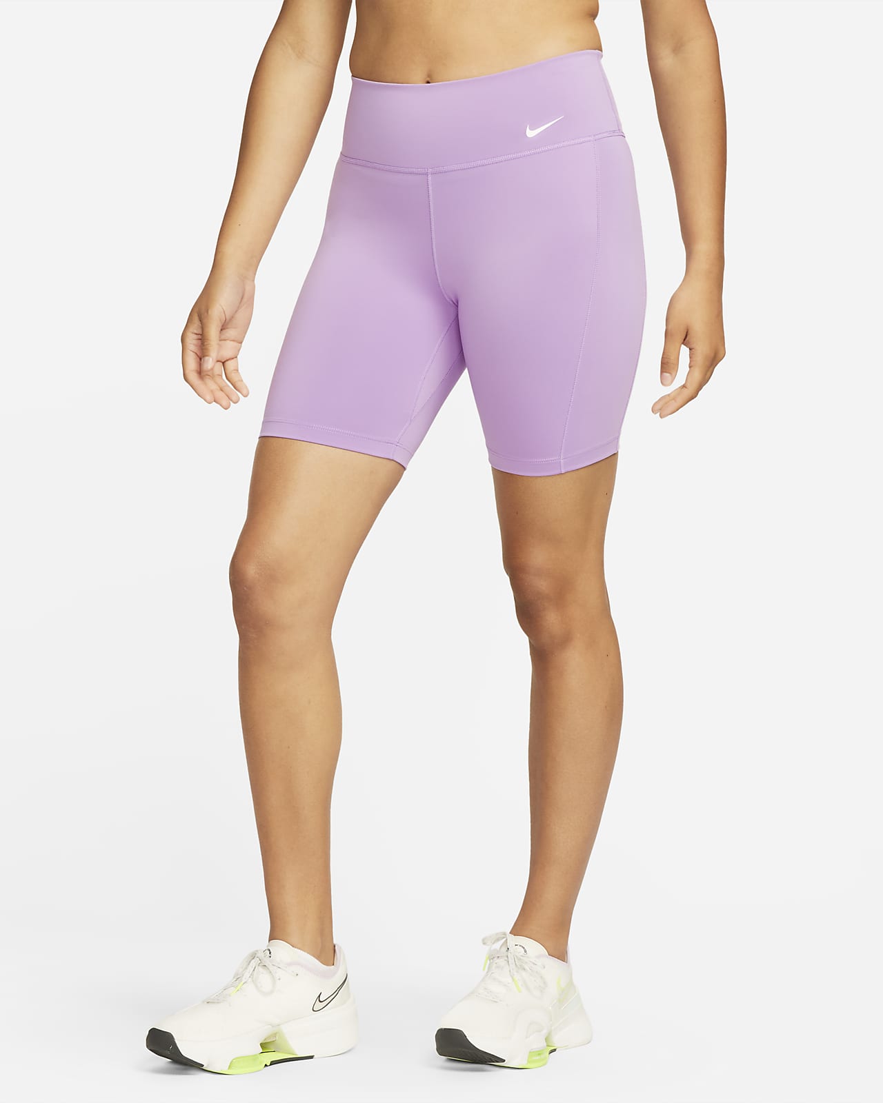 Shorts de ciclismo de tiro medio de 18 cm para el período para mujer Nike One Leak Protection