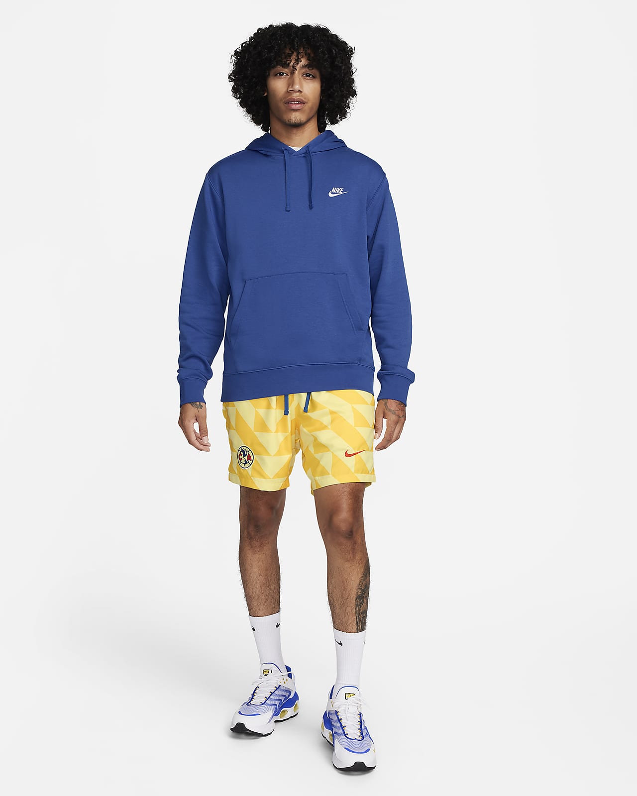 Nike shorts discount and hoodie set