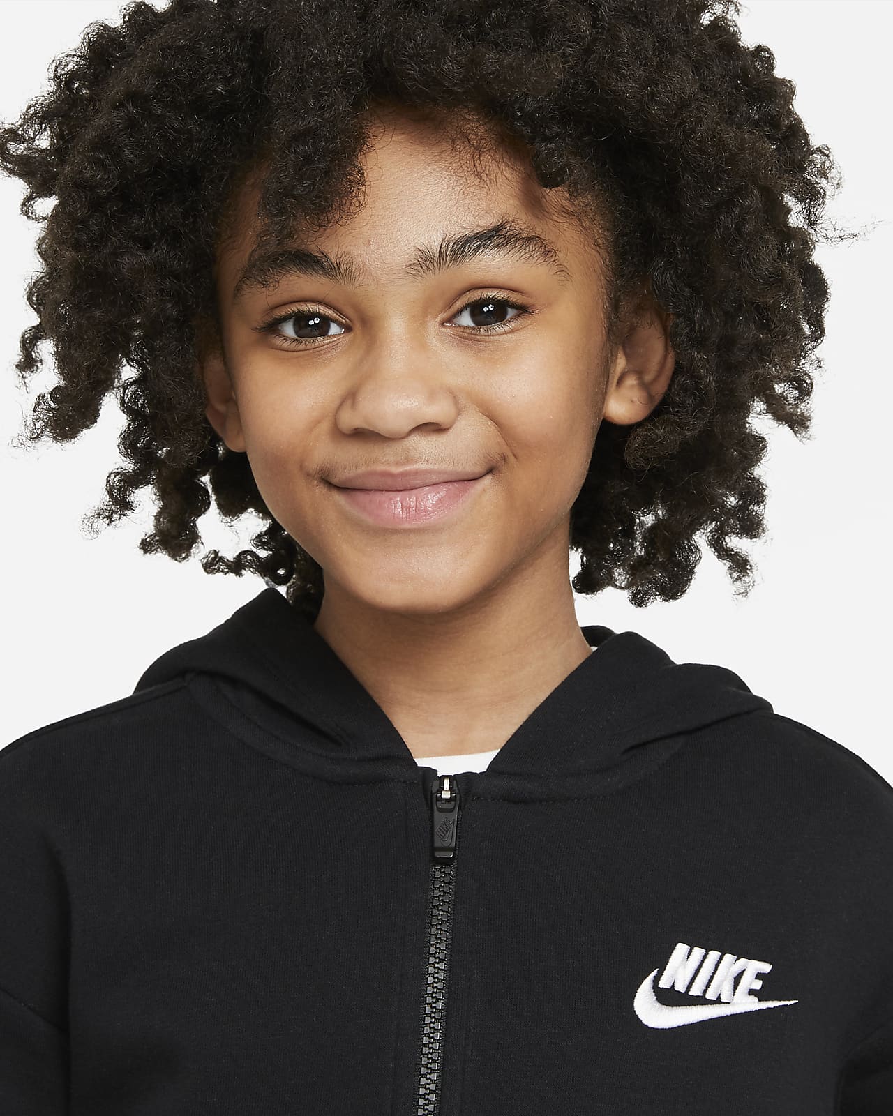 Nike Sportswear Club Fleece Older Kids' (Girls') Full-Zip Hoodie ...