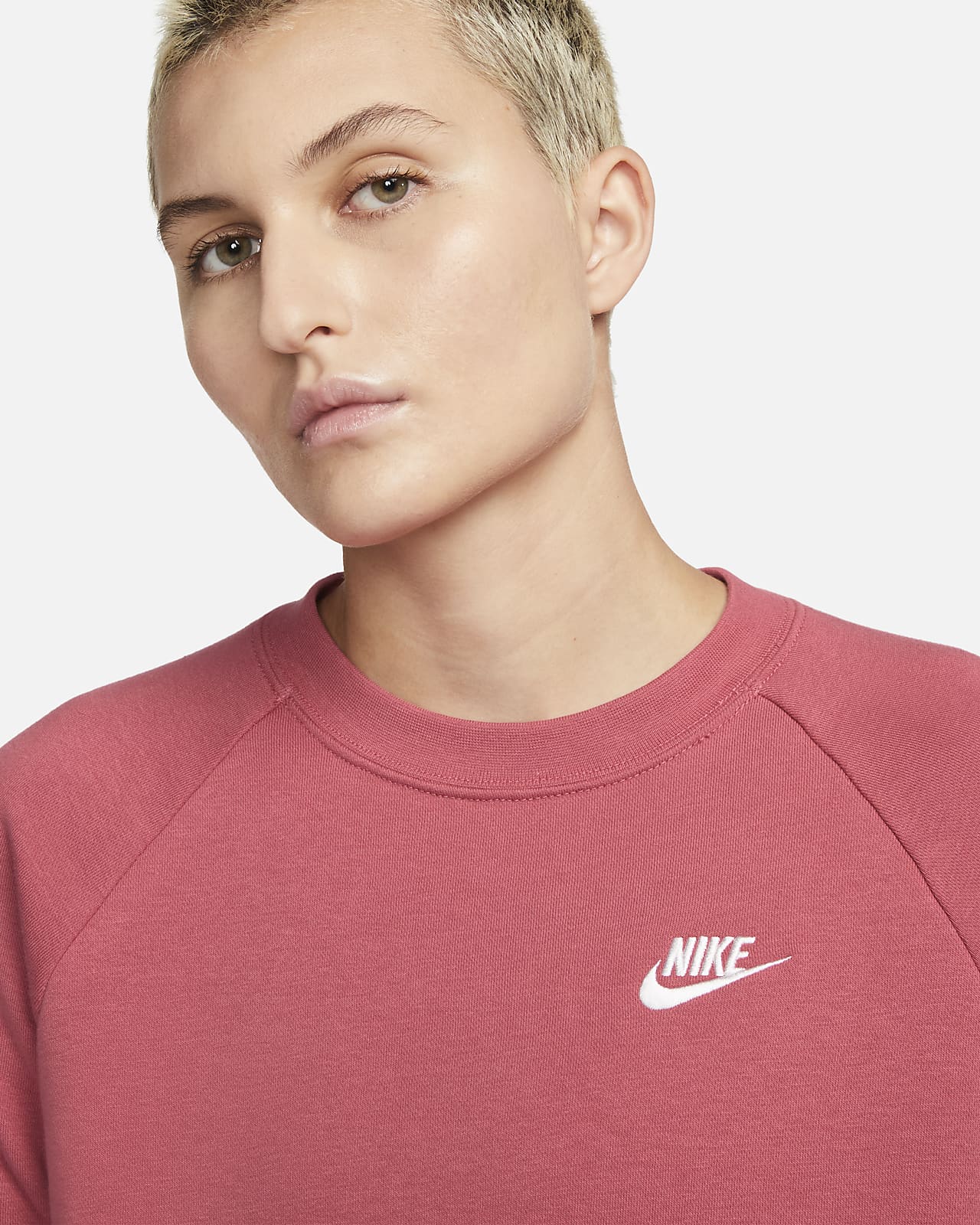 Maglia a girocollo in fleece Nike Sportswear Essential - Donna. Nike IT