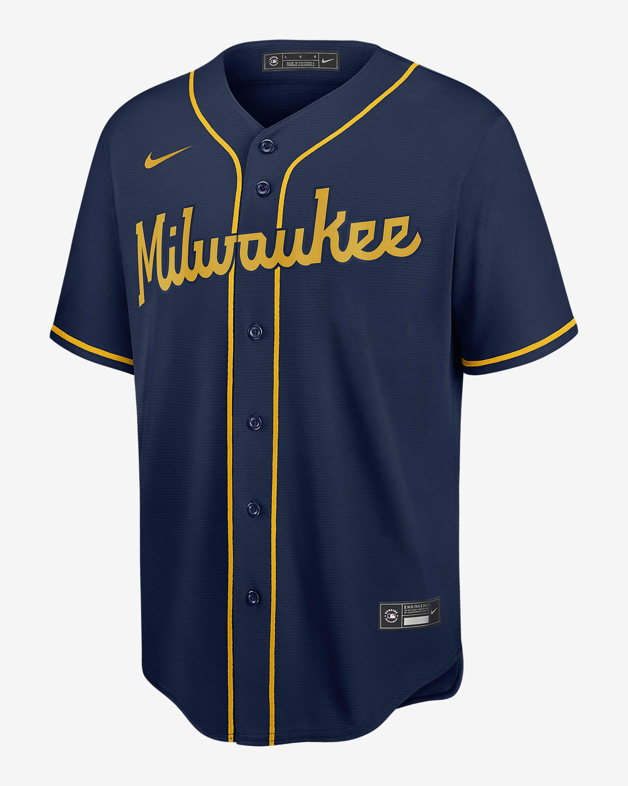 Camiseta de béisbol Replica para hombre MLB Milwaukee Brewer