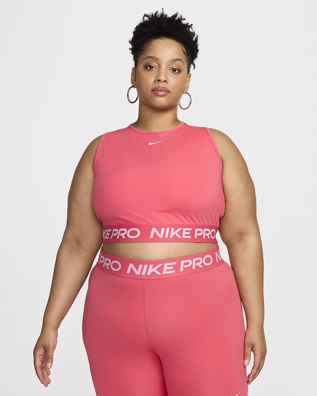 Nike Pro Women's Dri-FIT Cropped Tank Top (Plus Size)
