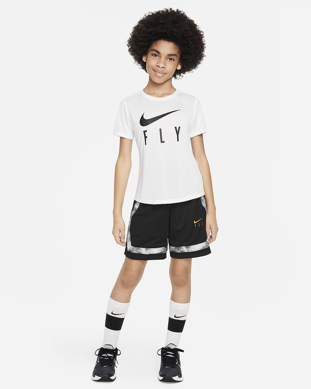 Shorts de b squetbol estampados para ni a talla grande Nike Dri FIT Culture of Basketball Fly Crossover