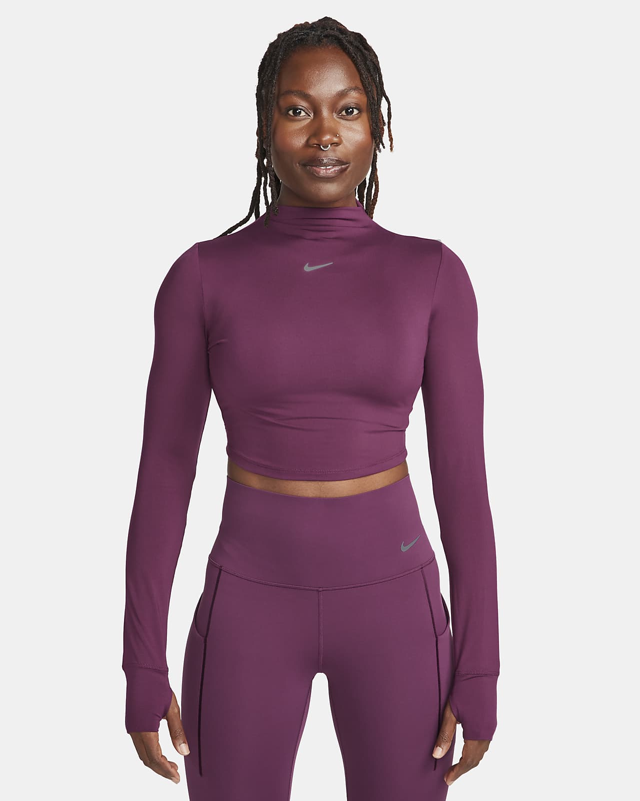 Nike Dri-FIT One Luxe Longsleeve-Kurzoberteil für Damen