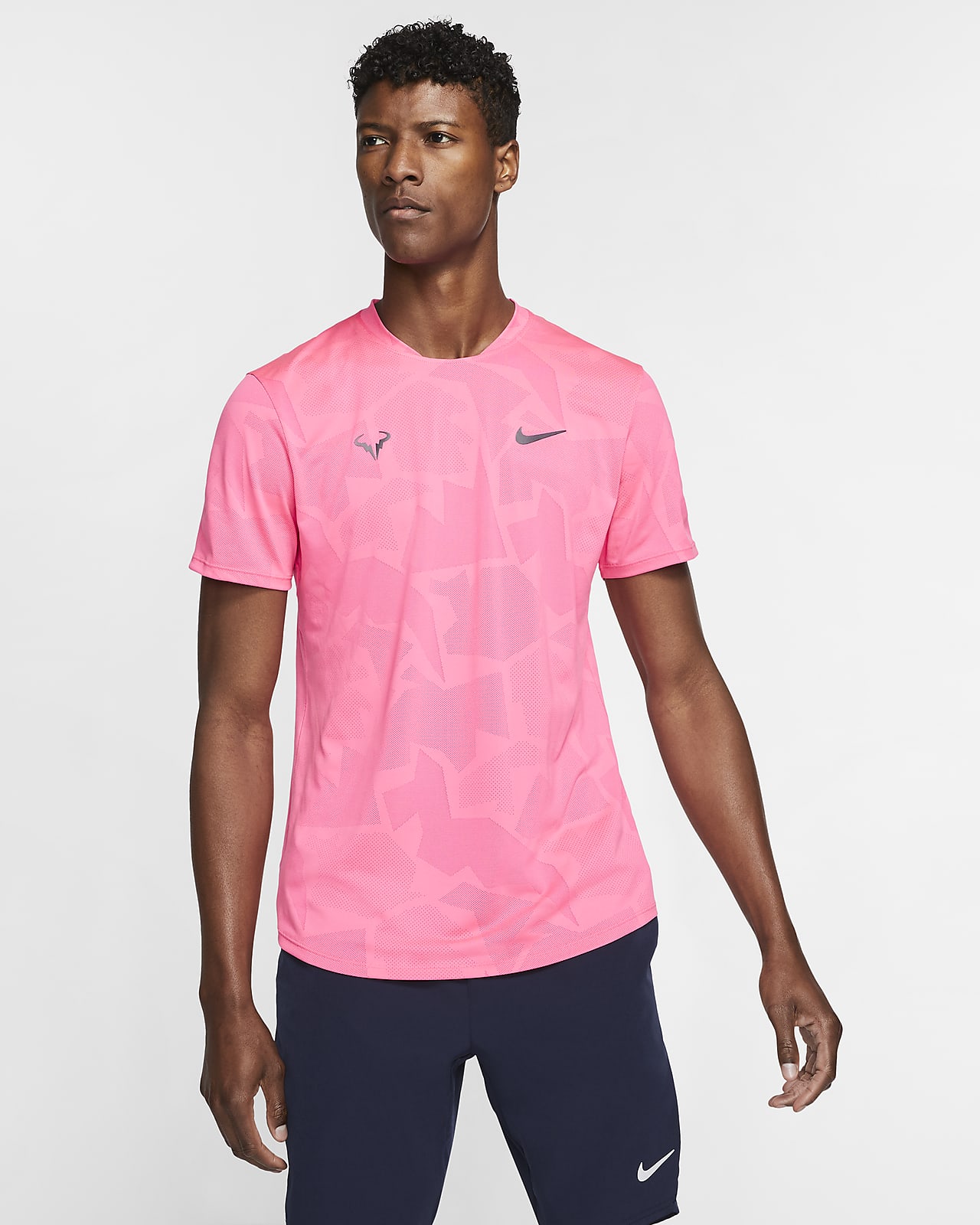 NikeCourt AeroReact Rafa Men's Short-Sleeve Tennis Top. Nike NO