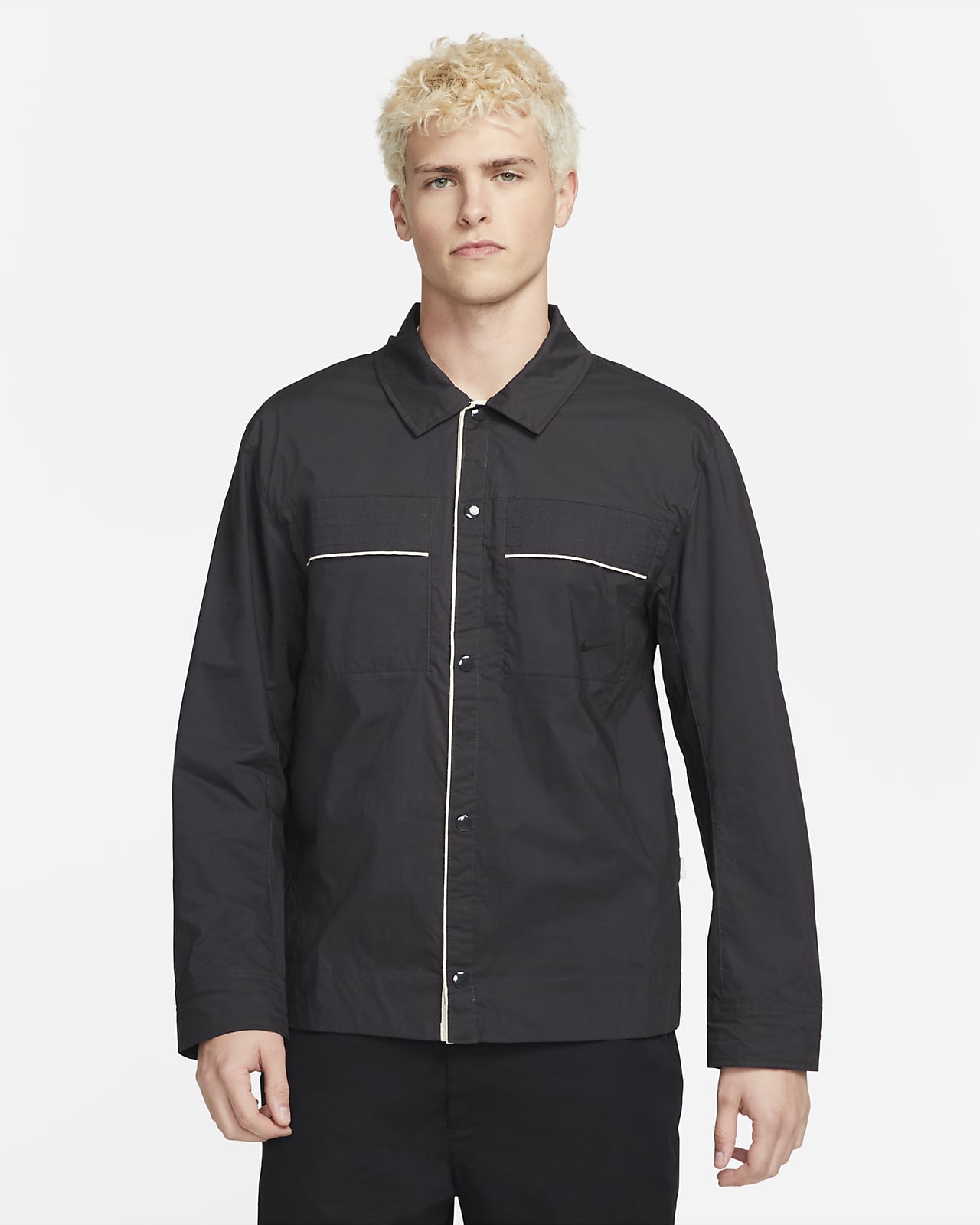 nike button shirt