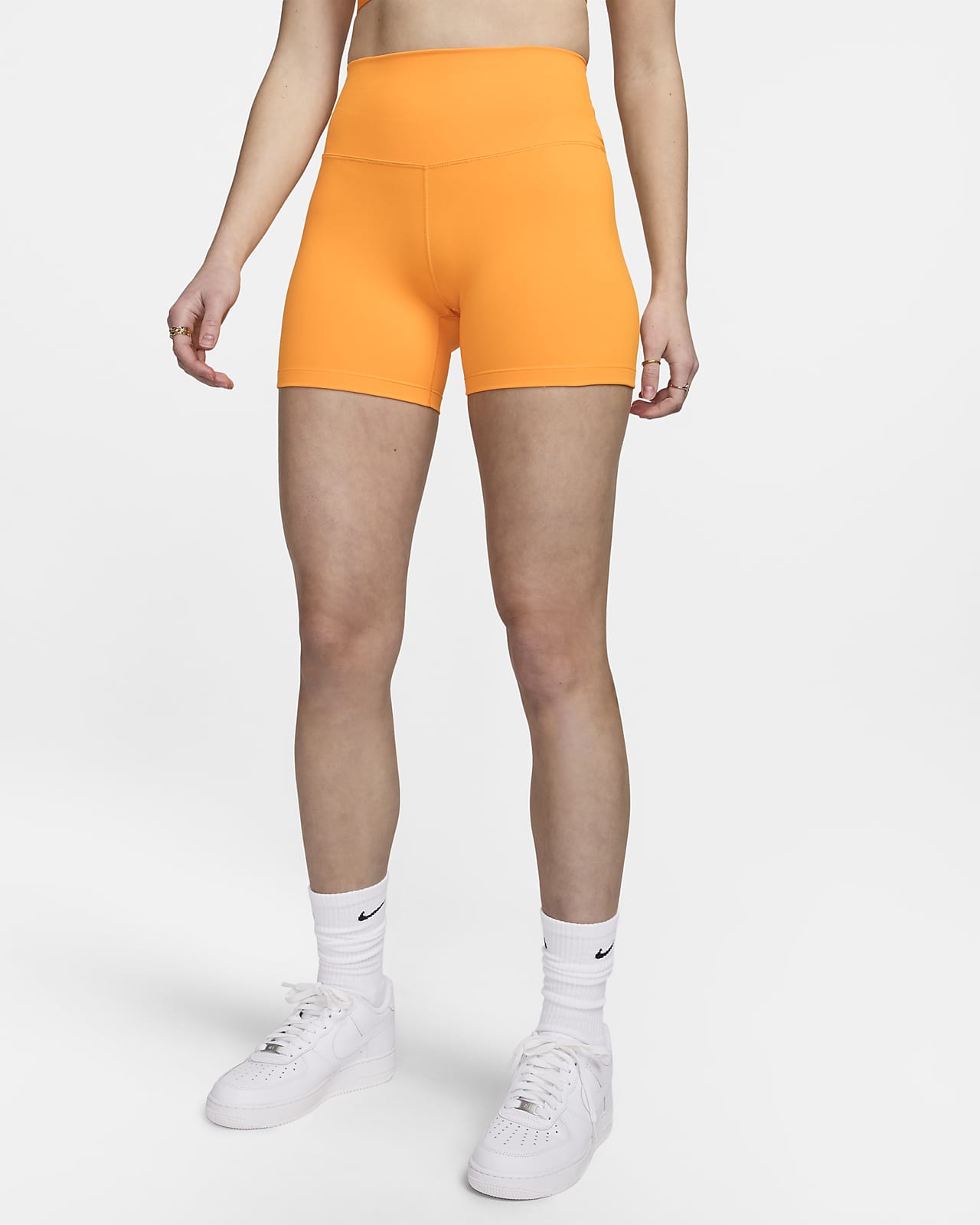 Nike One Women's High-Waisted 5 Biker Shorts.