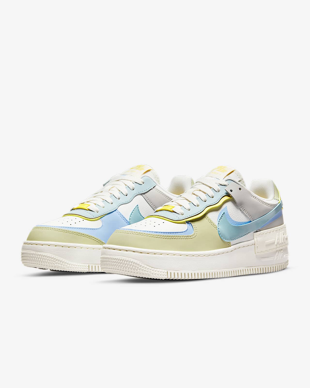 NIKE AF1 SHADOW SNEAKERS BIANCO GIALLO FLUO CI0919 104|Tennis Shoes| -  AliExpress