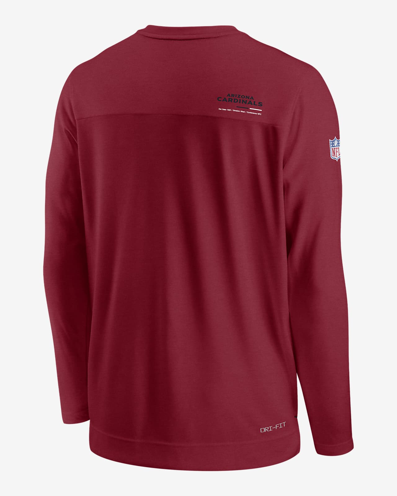 Nike Men's Dri-Fit Sideline Team (NFL Arizona Cardinals) T-Shirt in Red, Size: Small | 00LS6ED9C-076