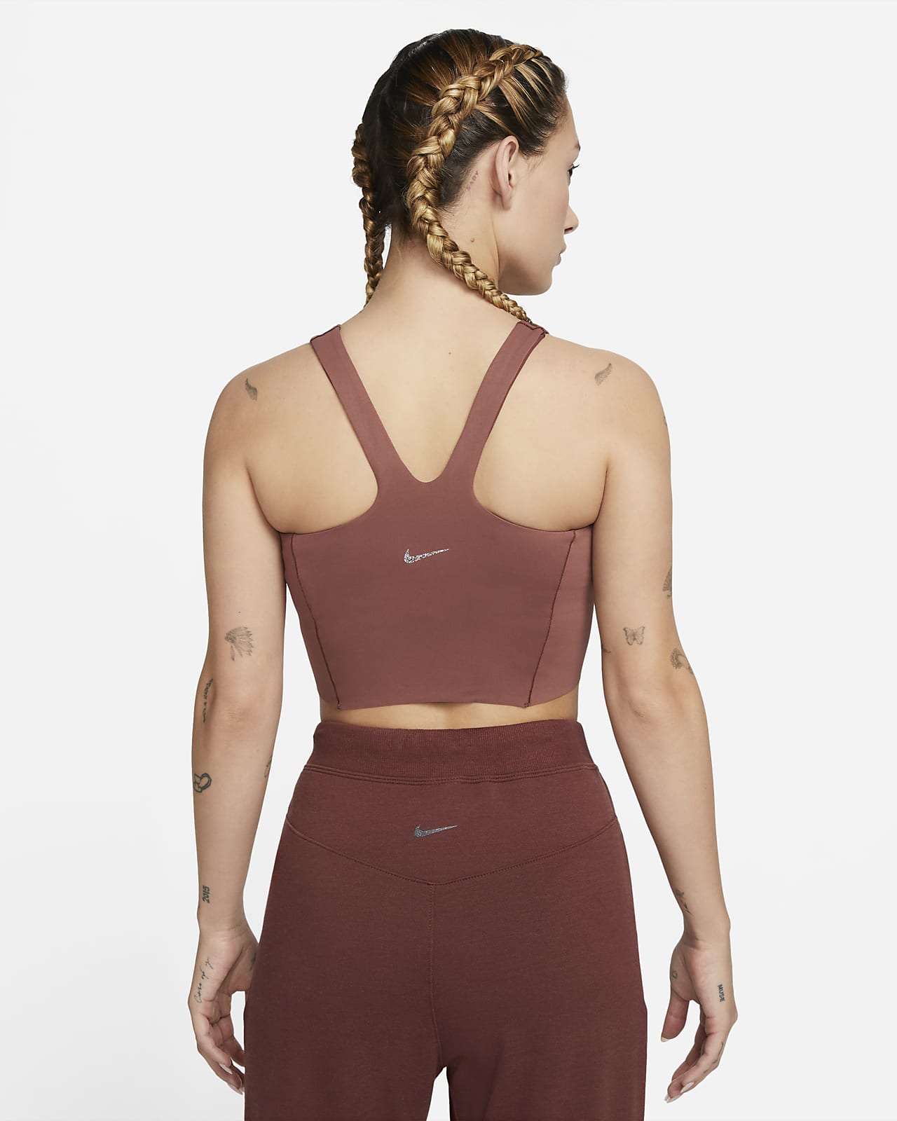$95 NEW Women's Nike Yoga Luxe Cropped Fleece Hoodie DN5600-530 2X (Plus  Size)