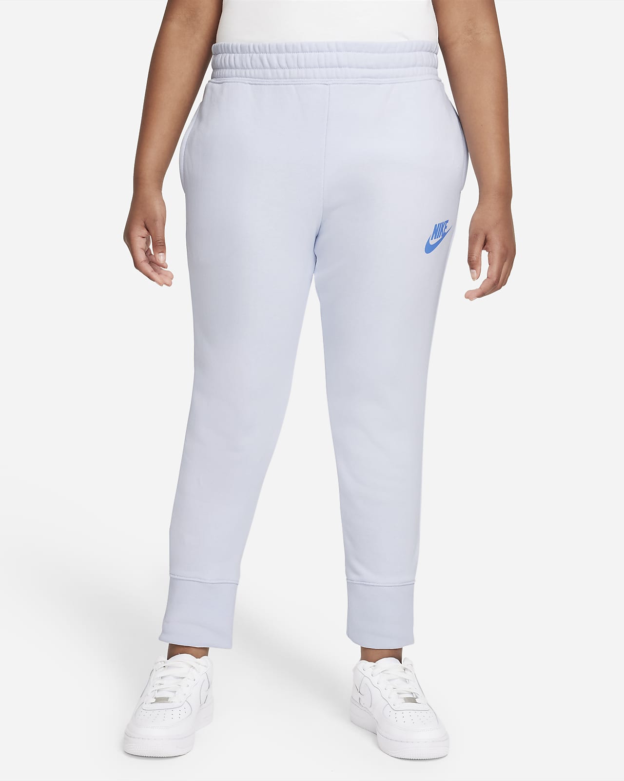 Nike Sportswear Club Big Kids' (Girls') French Terry Fitted Pants (Extended Size)