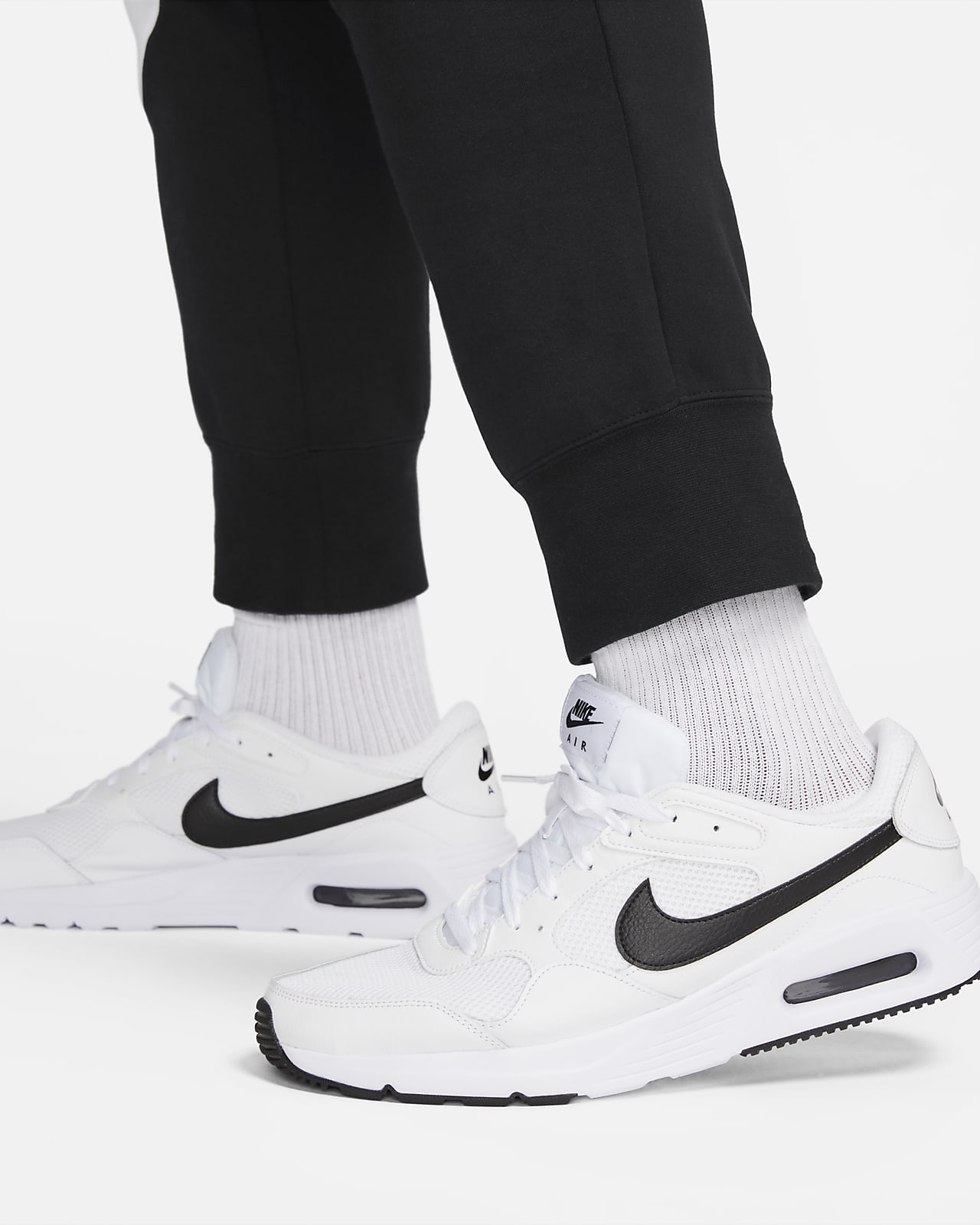 pantaloni nike swoosh neri