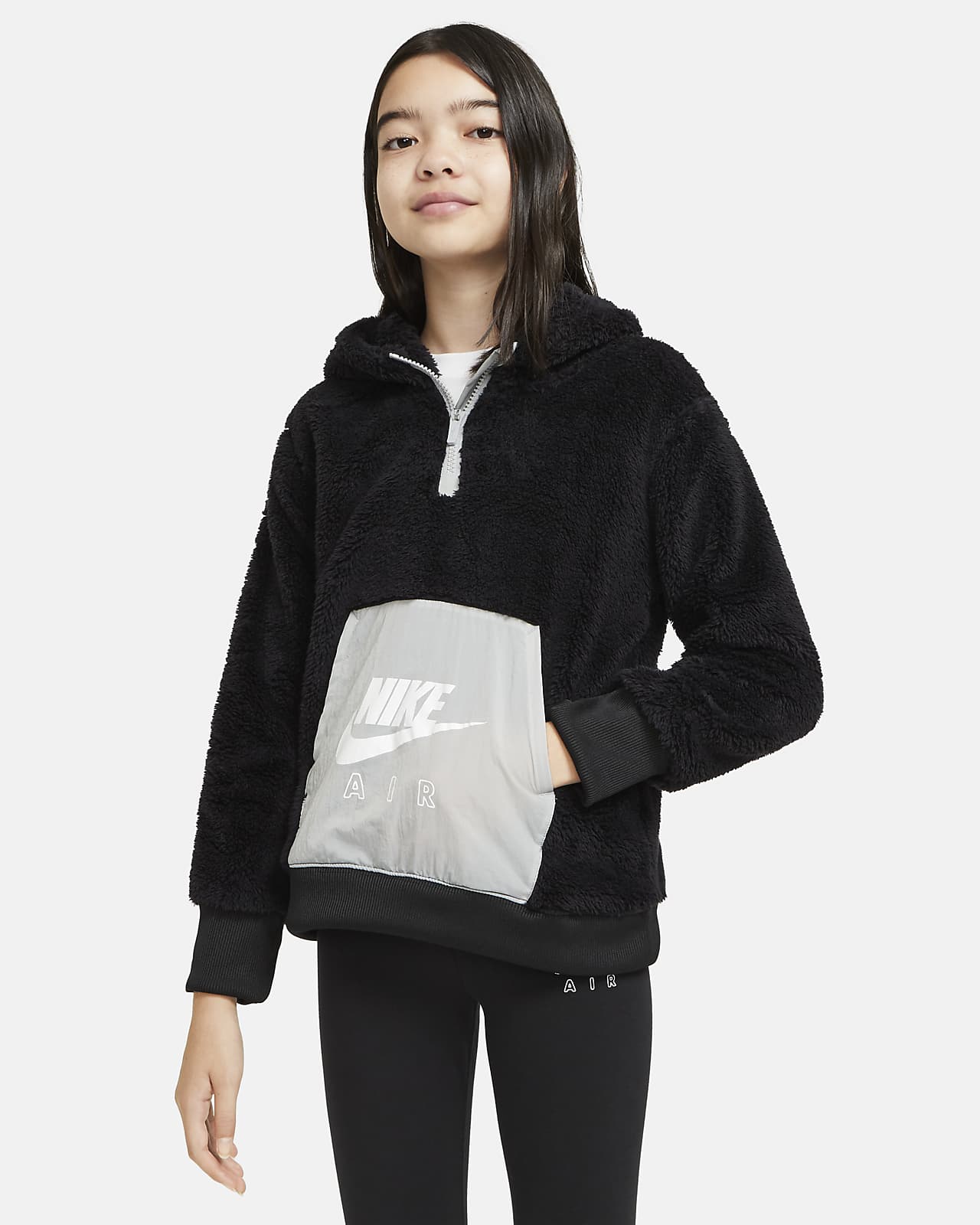 sherpa hoodie outfit