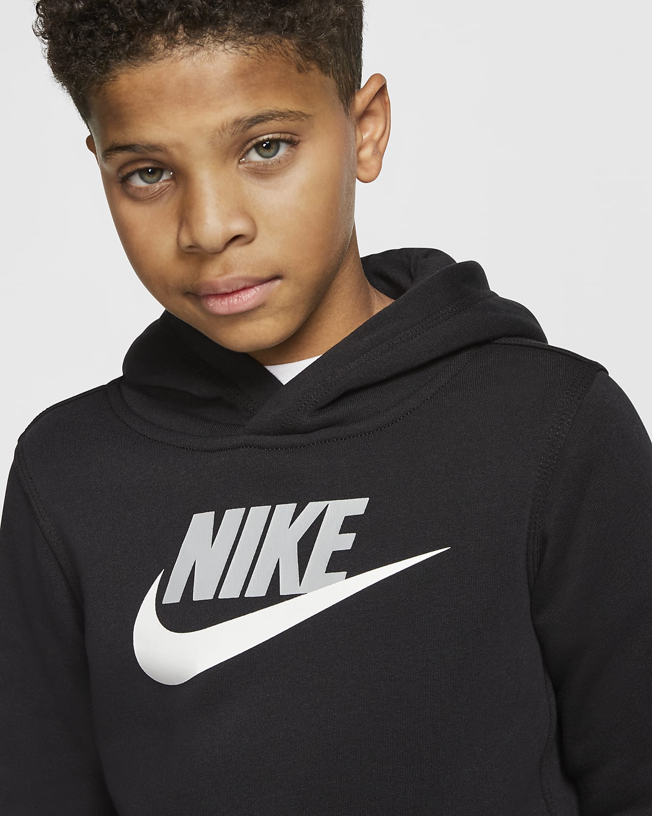 nike youth club fleece hoodie