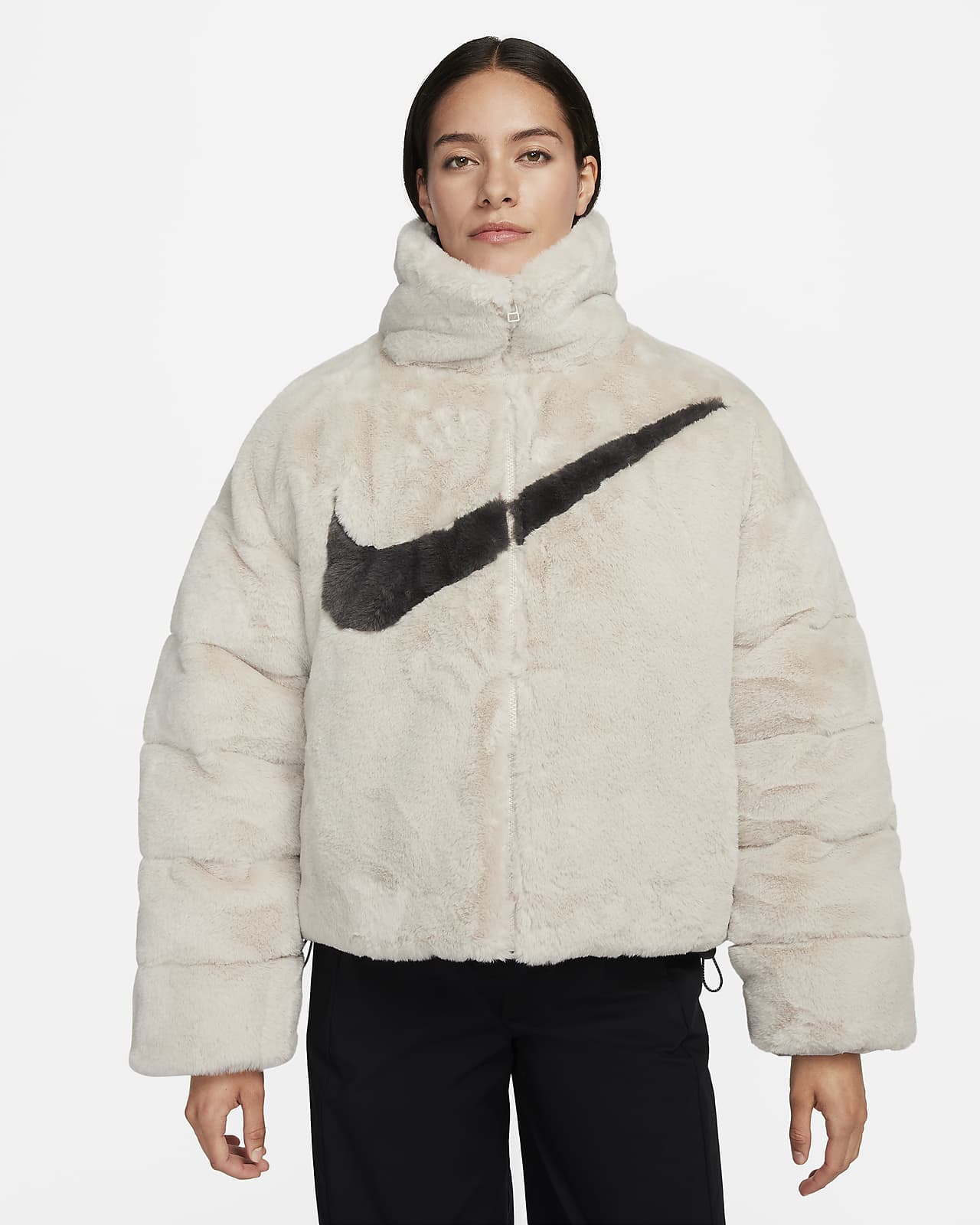 Nike Sportswear Women's Faux Fur Long Jacket.